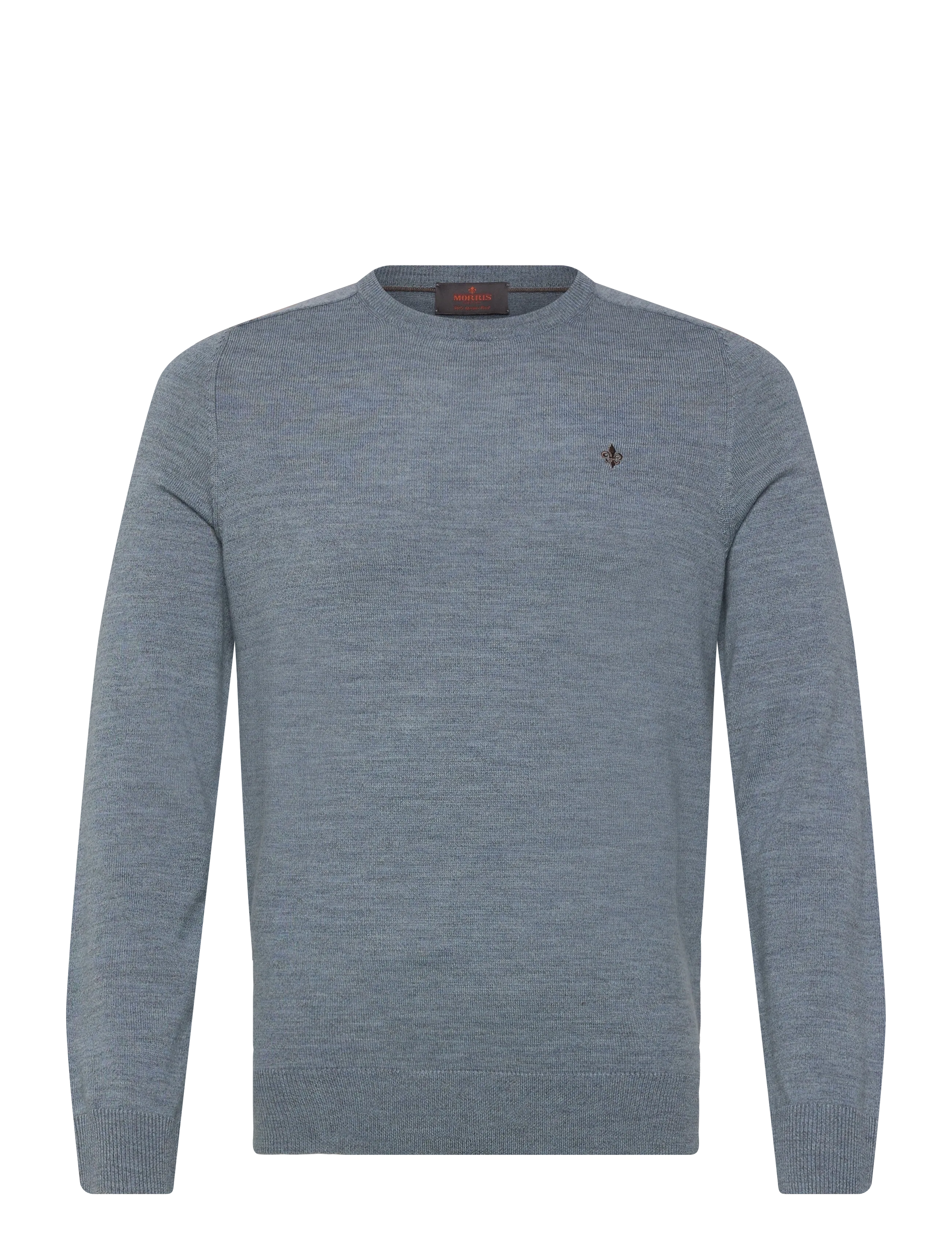 Morris Merino Oneck - Rundhals - DARK BLUE / blue