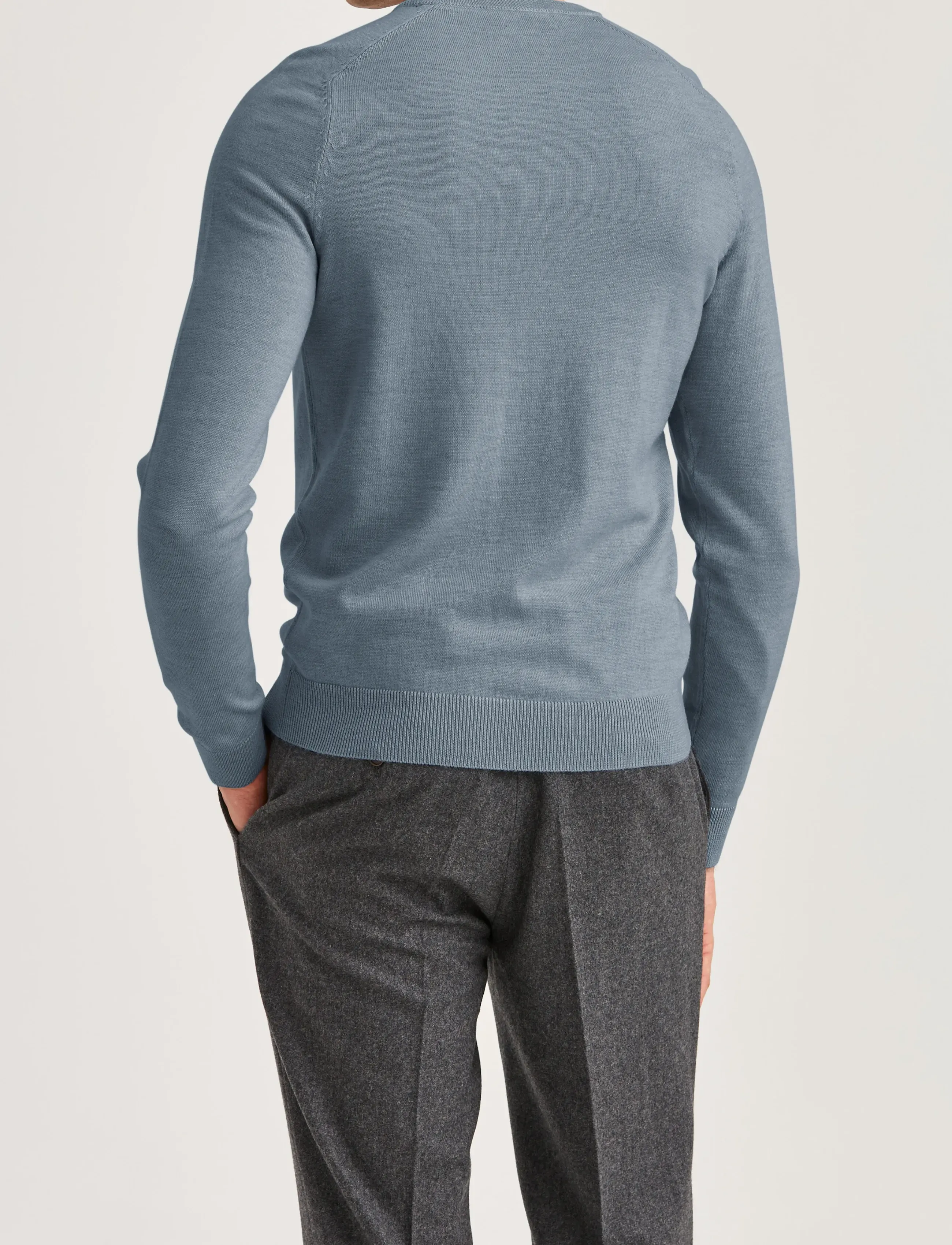 Morris - Merino Oneck - basic-strickmode - dark blue - 4