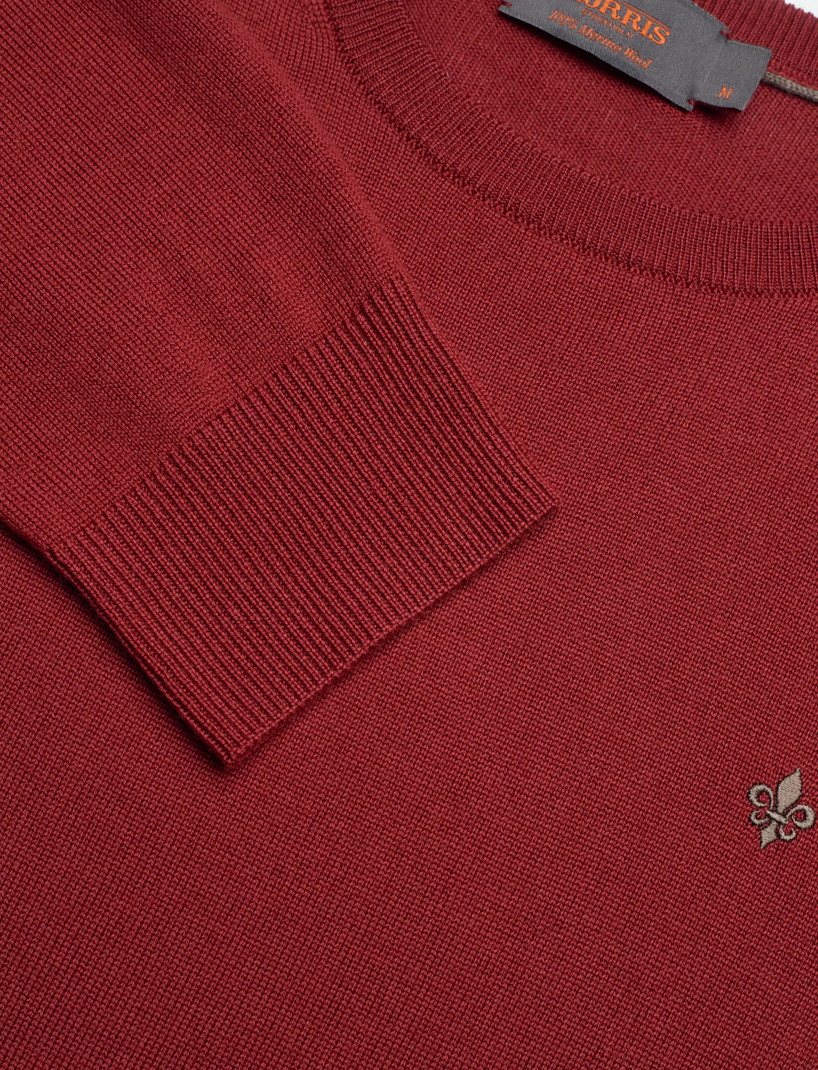 Morris - Merino Oneck - rund hals - red - 5