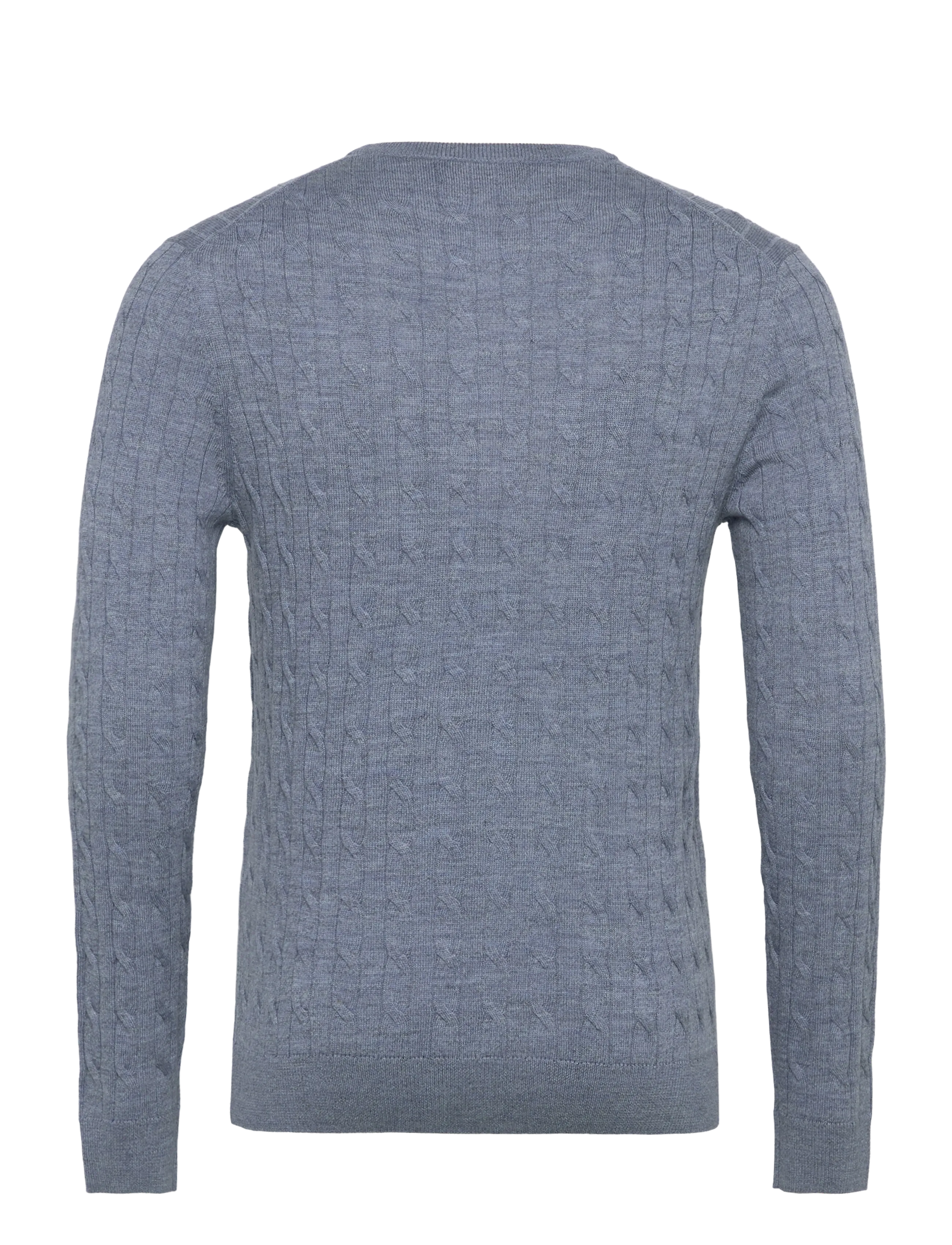 Morris - Merino Cable Oneck - blue - 1