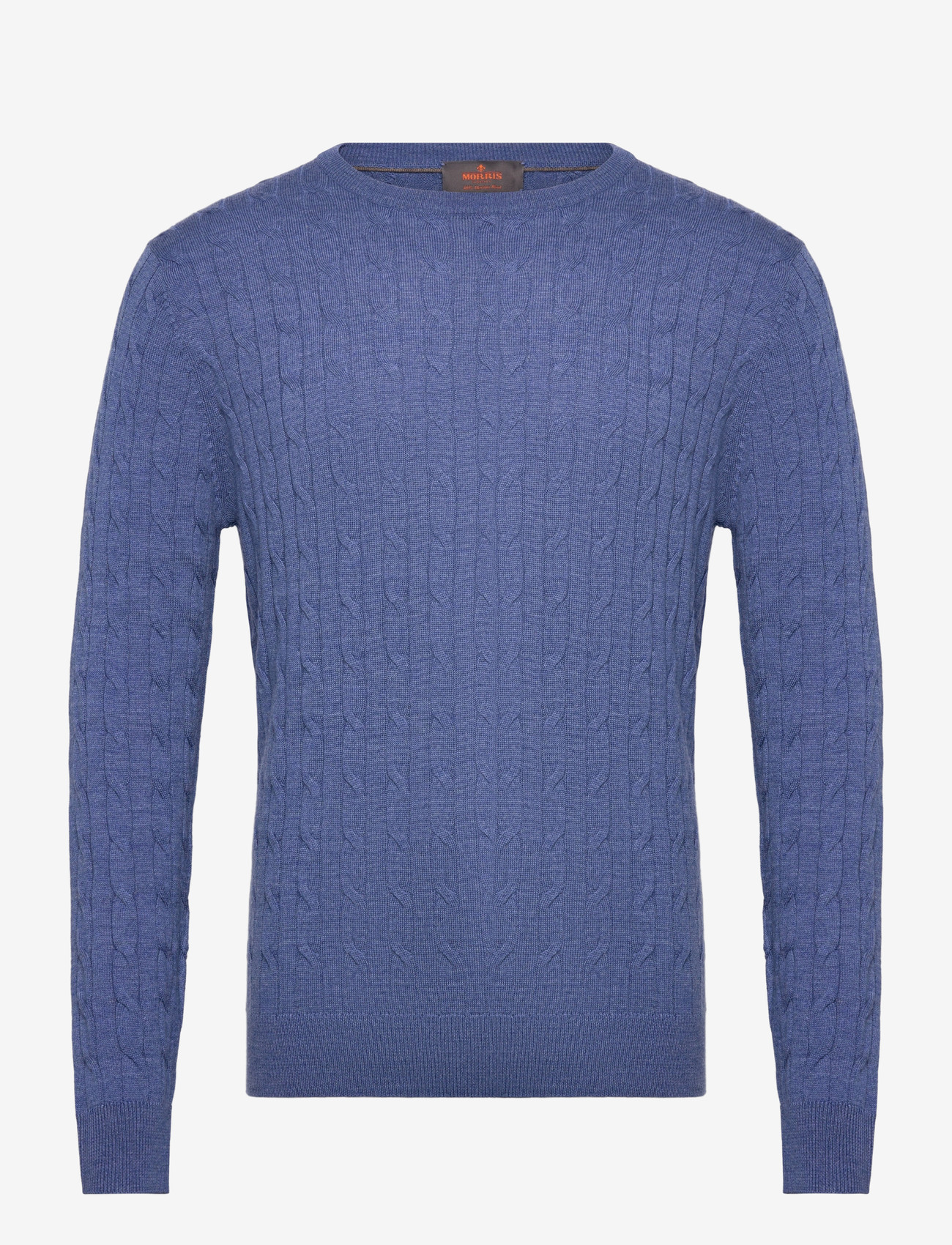 Morris - Merino Cable Oneck - rundhals - dark blue - 0