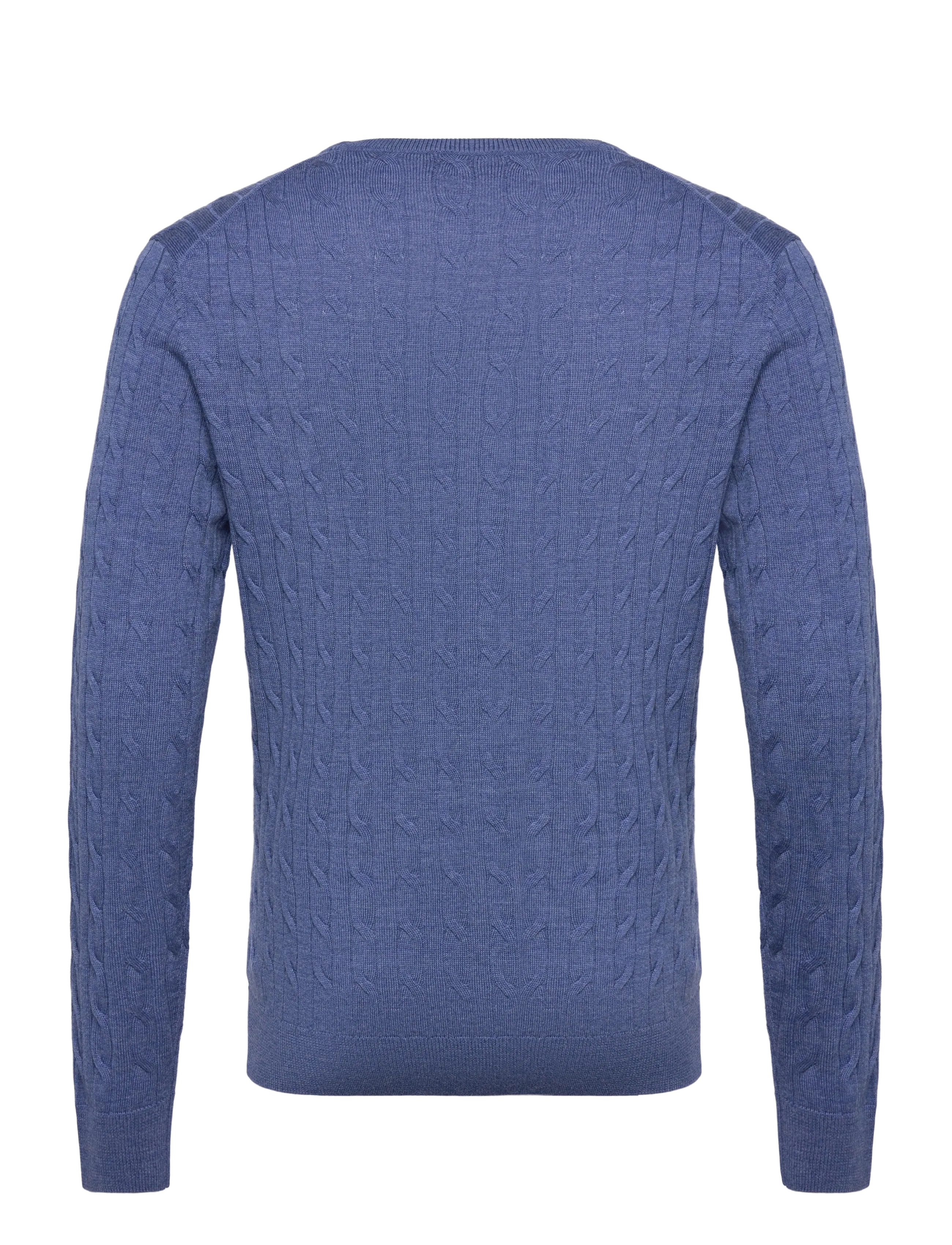 Morris - Merino Cable Oneck - dark blue - 2