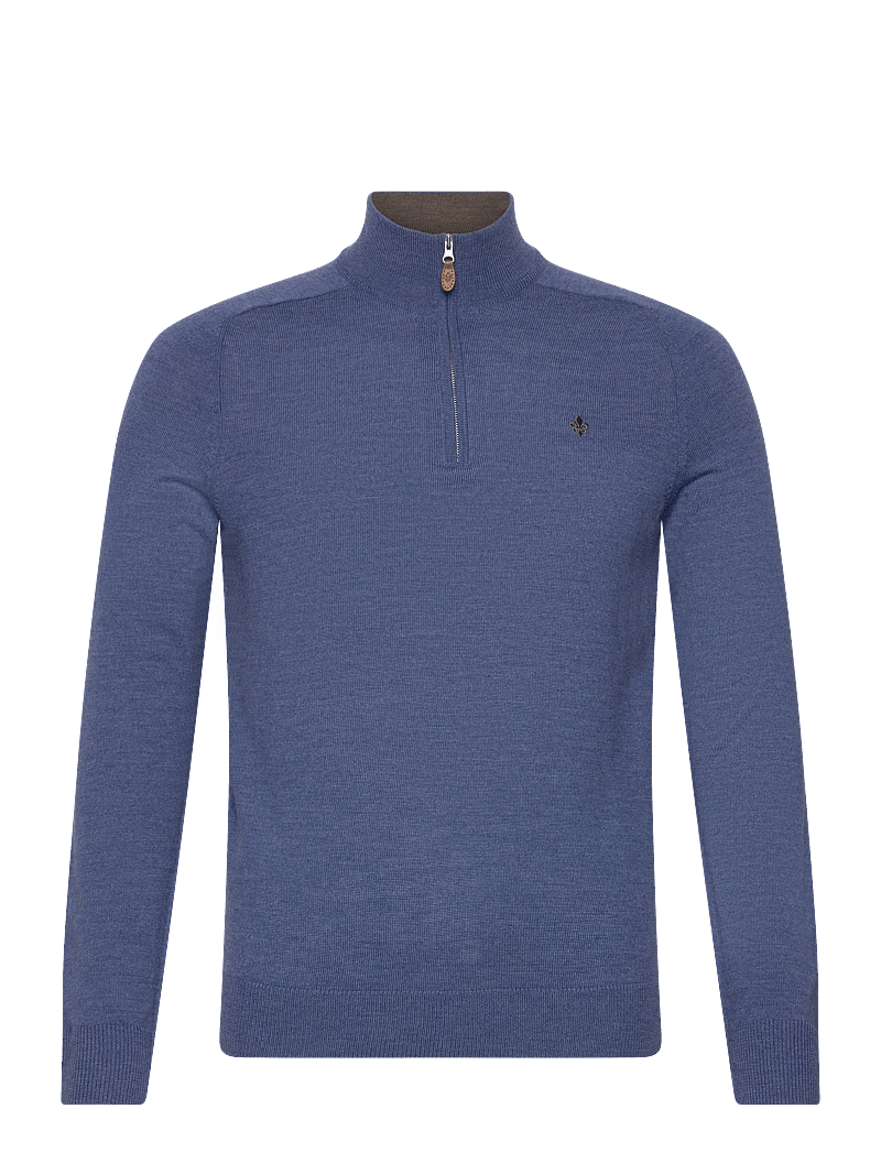 Morris - Merino John Zip - half zip-trøjer - blue - 1