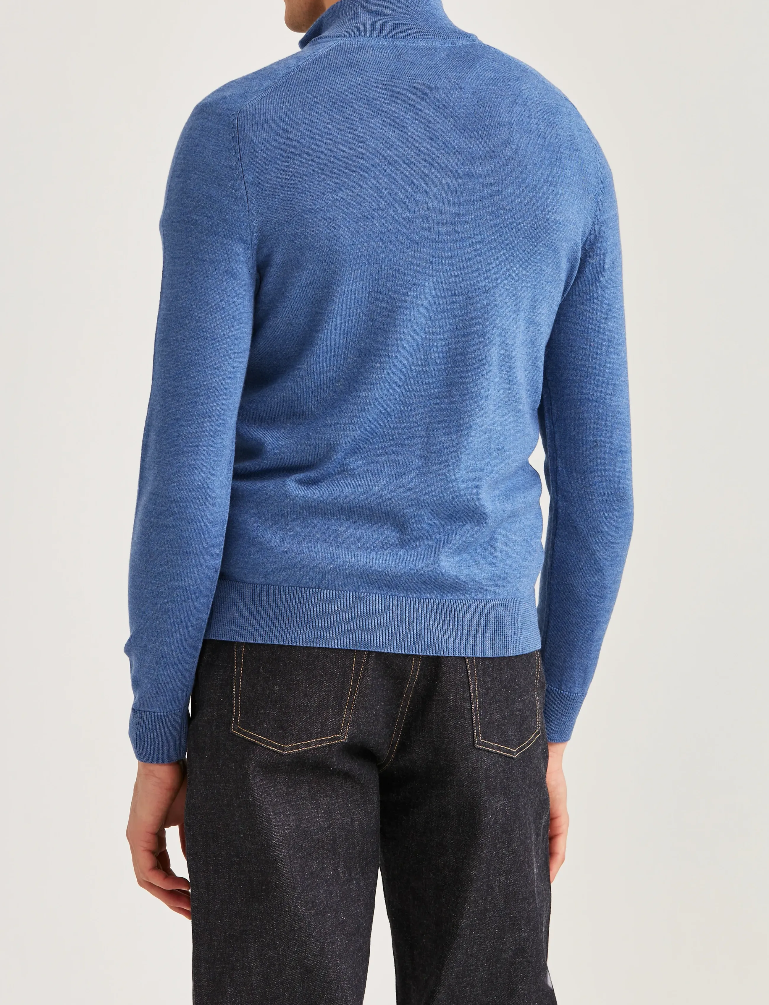 Morris - Merino John Zip - kudumid - blue - 4