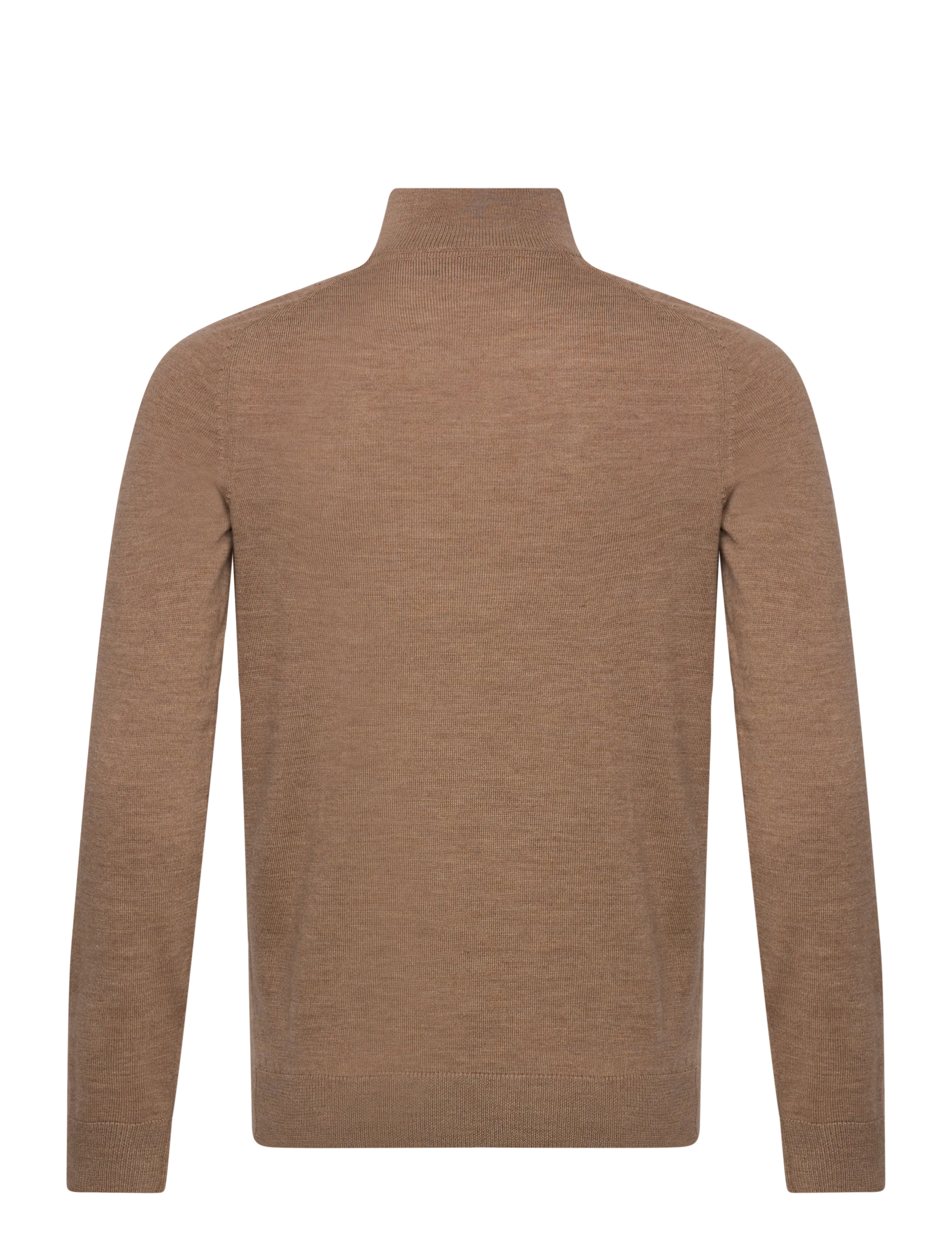 Morris - Merino John Zip - pulls demi-zippés - camel - 2