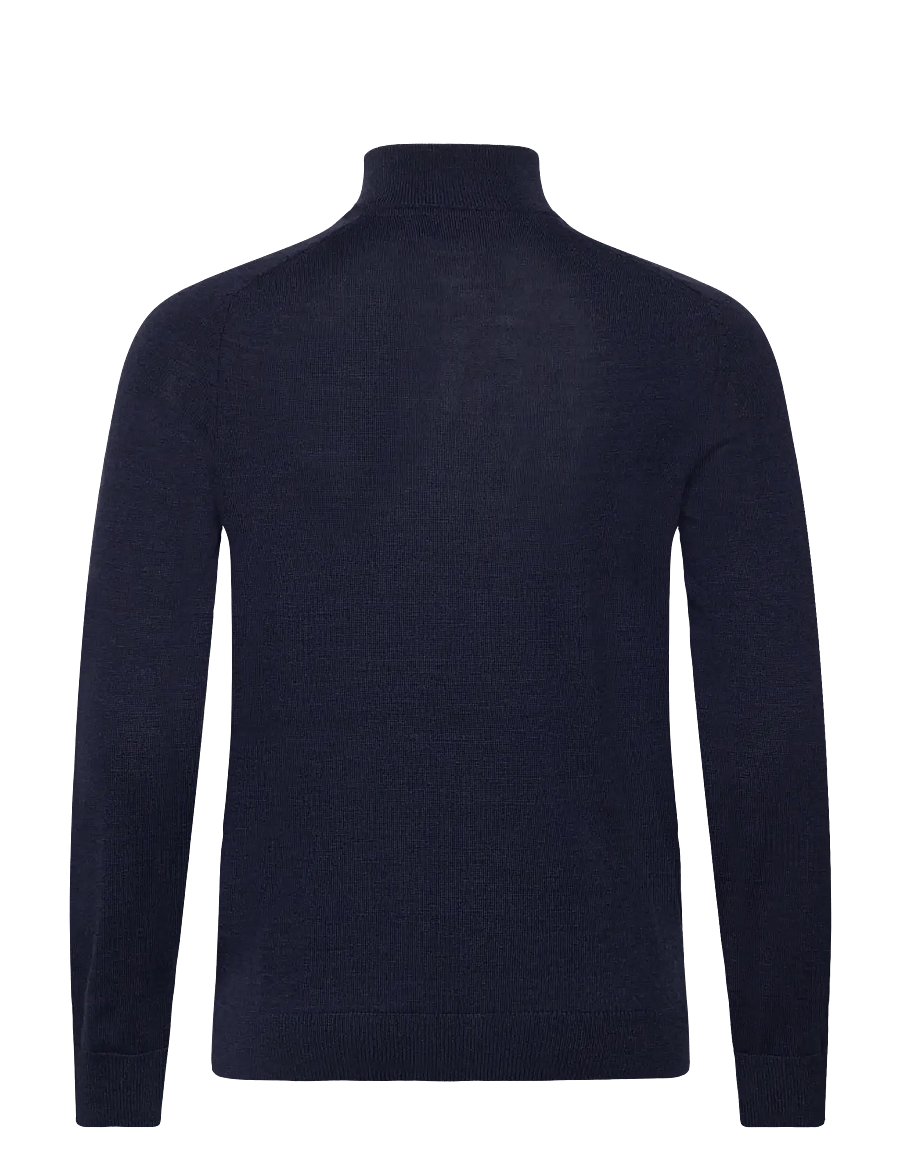 Morris - Merino John Zip - pullover mit halbem reißverschluss - dark blue - 2