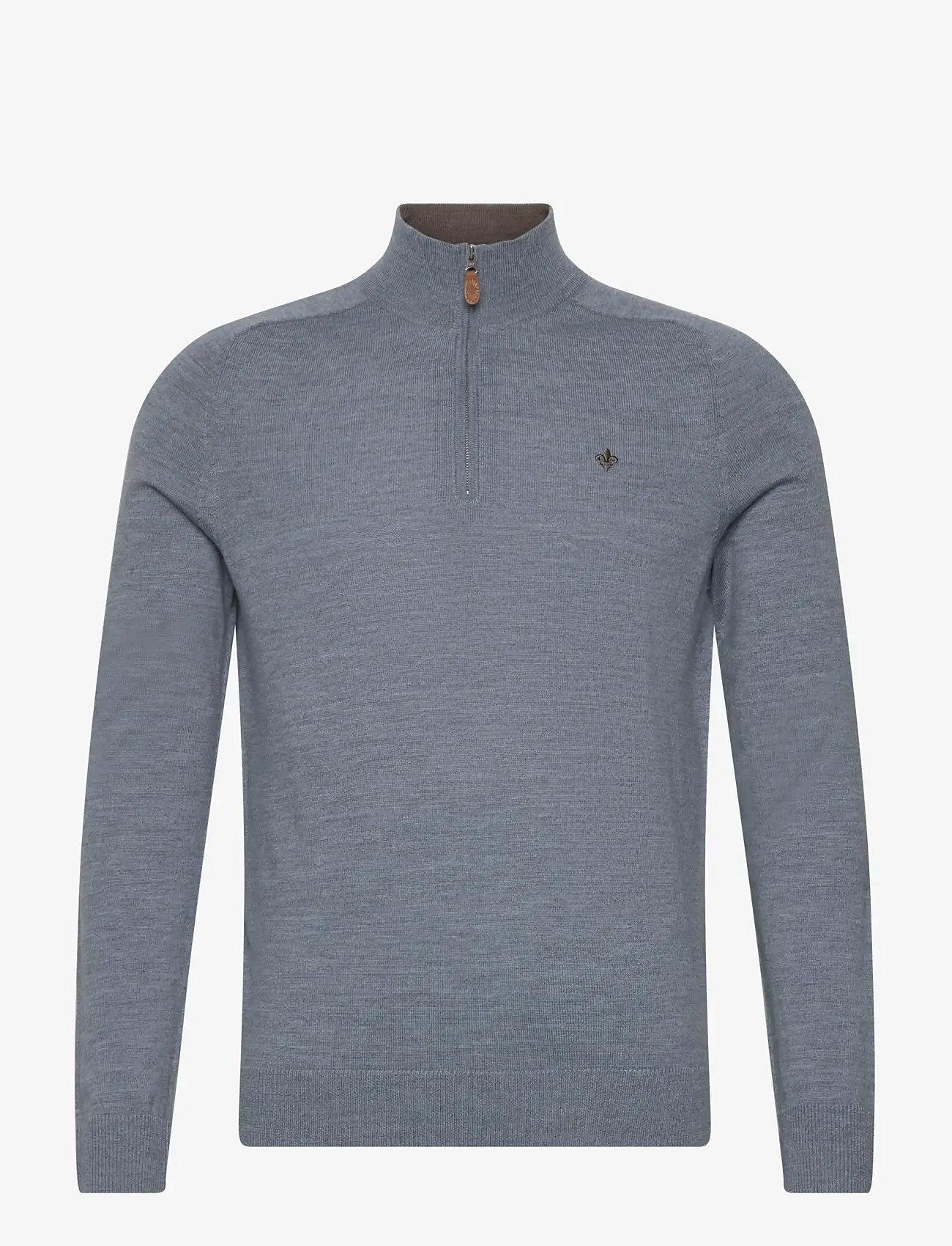 Morris - Merino John Zip - half zip-tröjor - light blue - 1