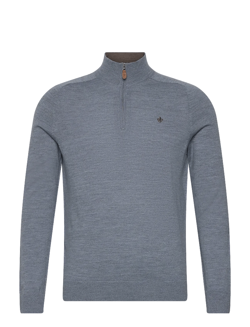 Morris - Merino John Zip - half zip-tröjor - light blue - 1