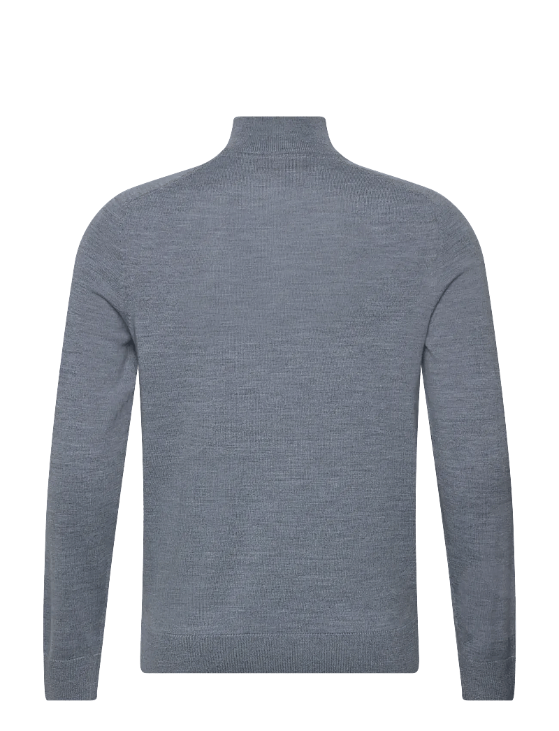 Morris - Merino John Zip - half zip-tröjor - light blue - 2