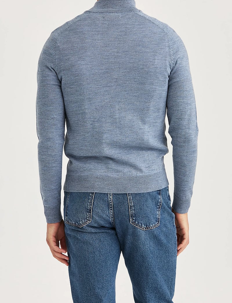 Morris - Merino John Zip - half zip-tröjor - light blue - 4