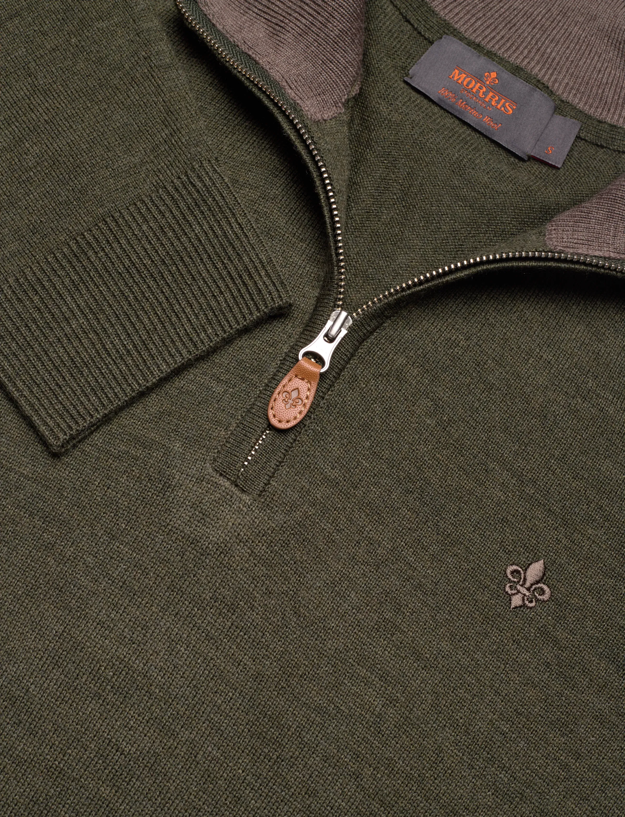 Morris - Merino John Zip - kudumid - olive - 5