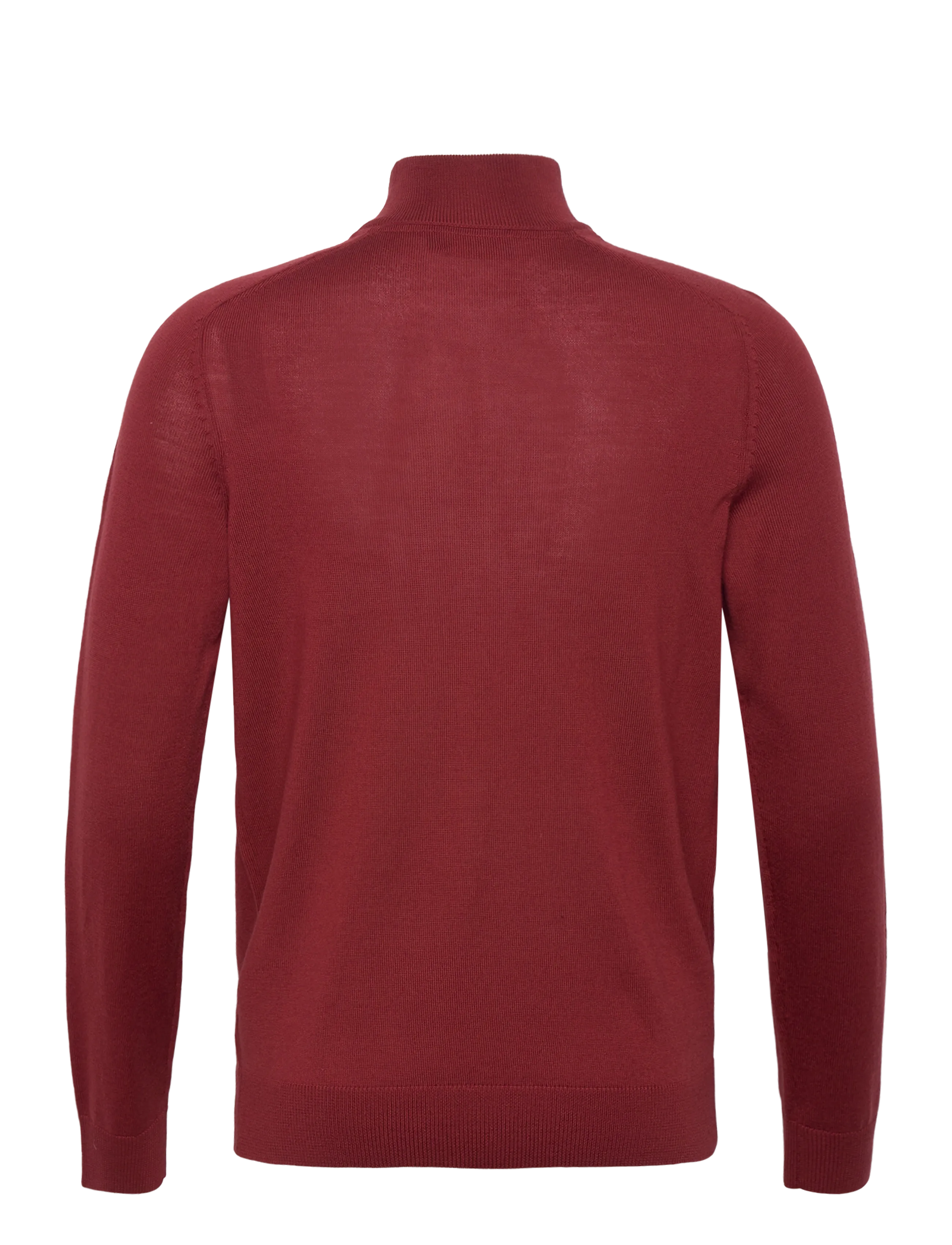Morris - Merino John Zip - pullover mit halbem reißverschluss - red - 2