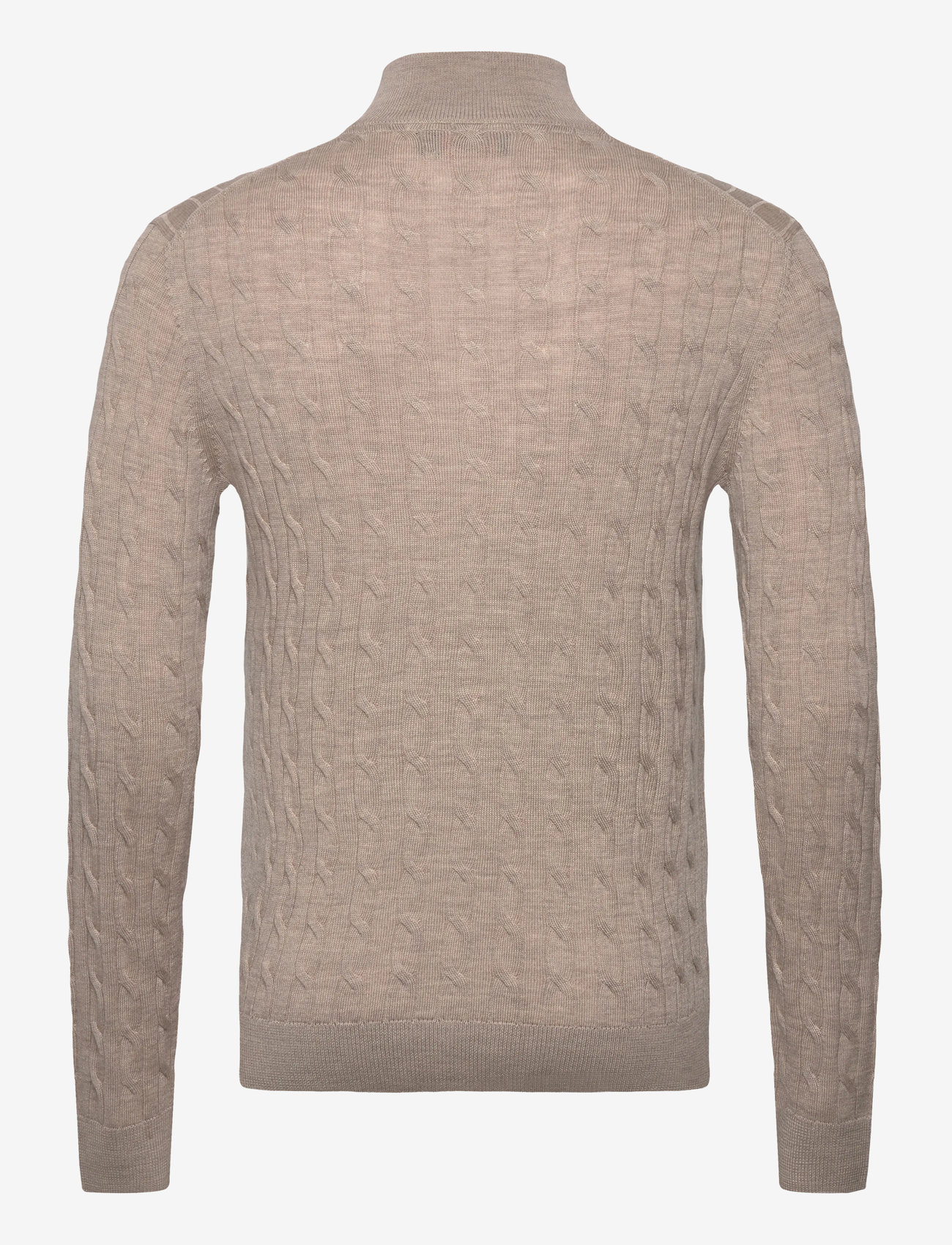 Morris - Merino Cable John Zip - half zip-trøjer - khaki - 1