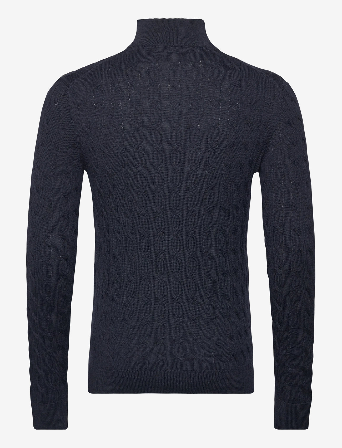 Morris - Merino Cable John Zip - tõmblukk-kaelusega džemprid - navy - 1