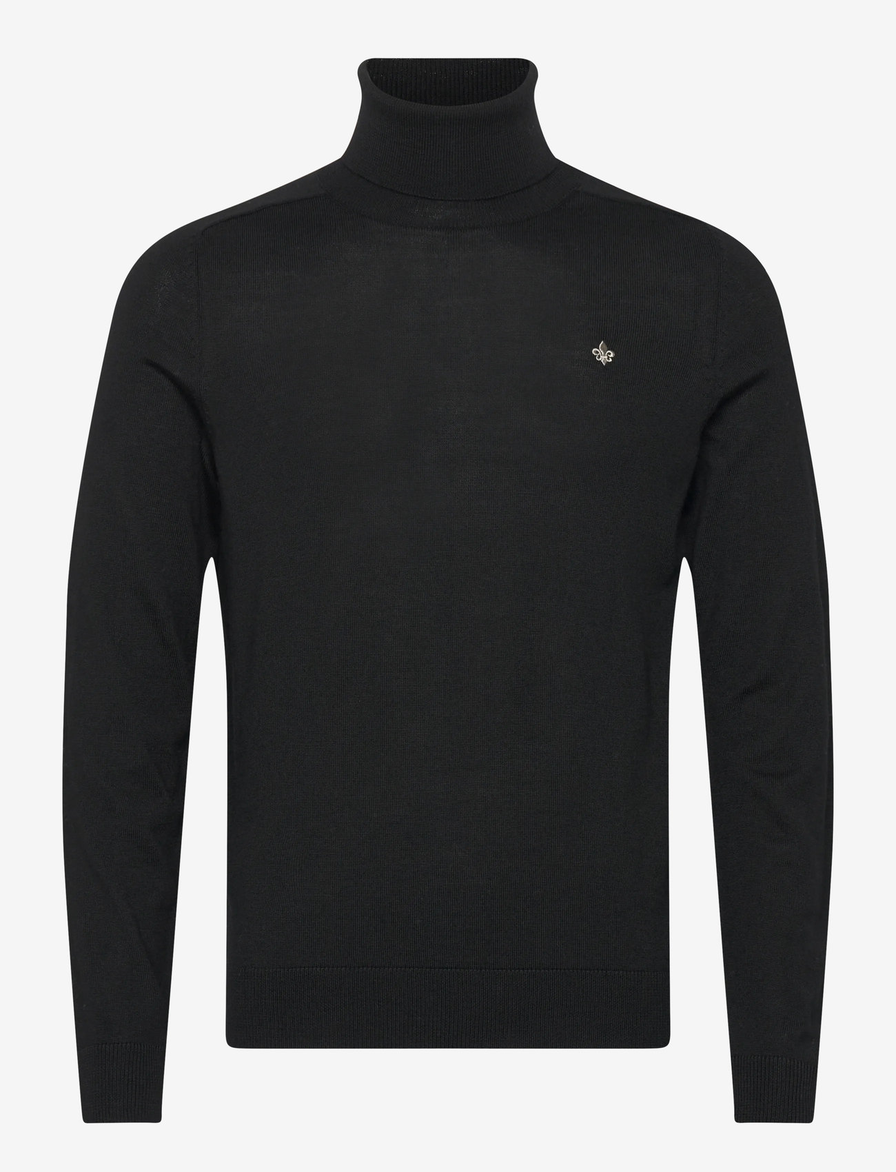 Morris - Merino Roller Neck - efterårstøj - black - 0