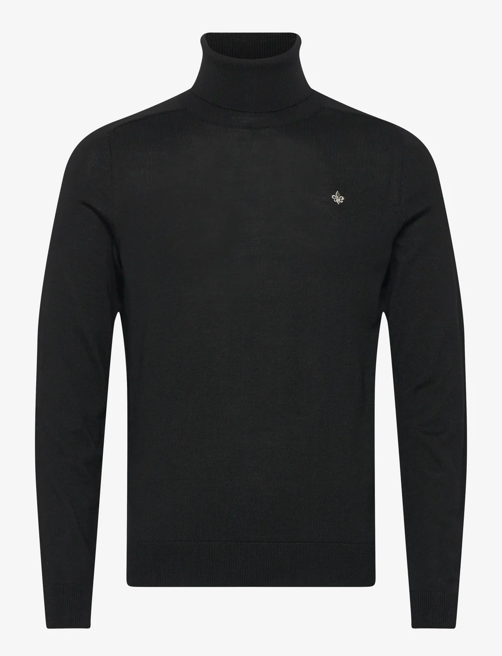 Morris - Merino Roller Neck - kõrge kaelusega džemprid - black - 1