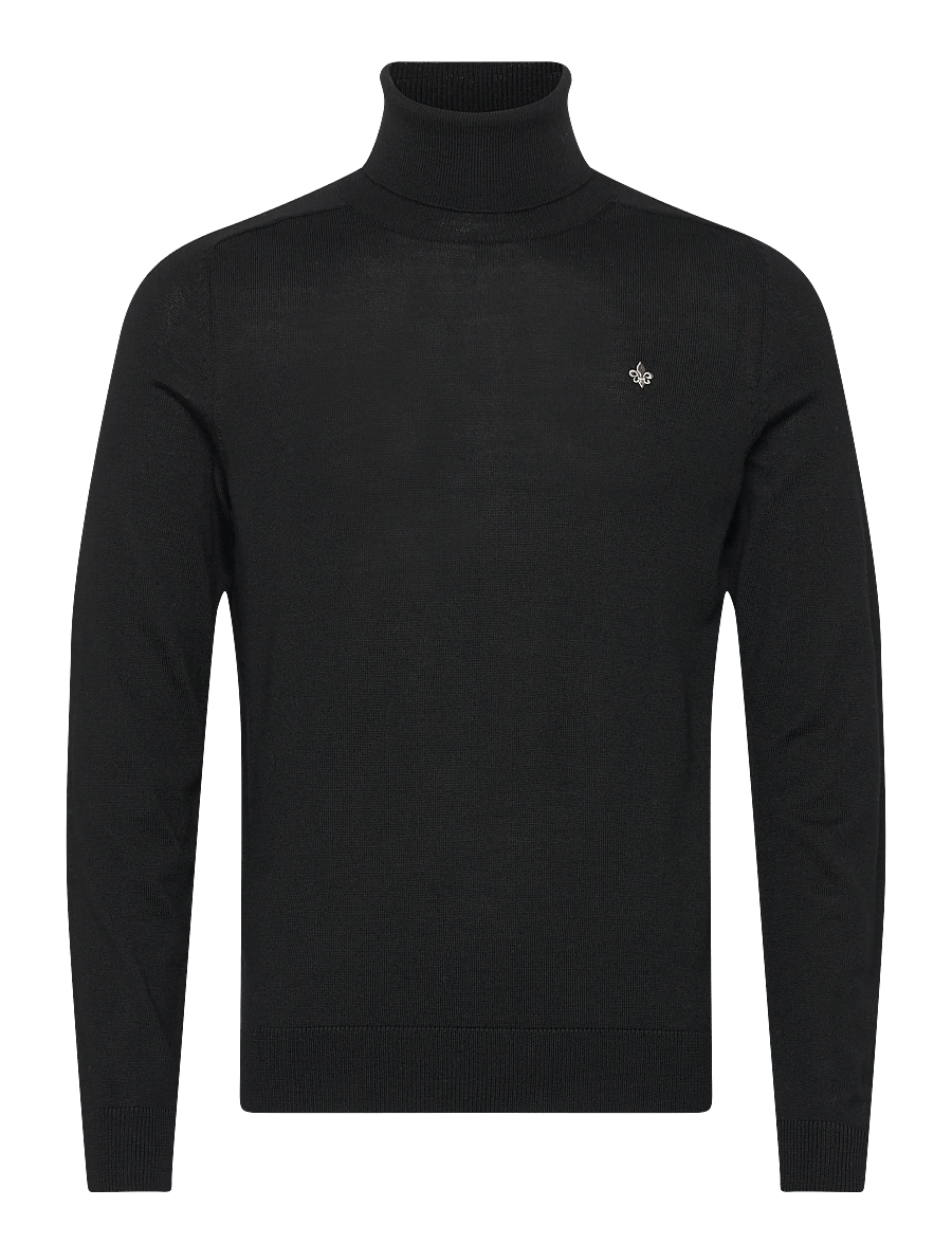 Morris - Merino Roller Neck - black - 1