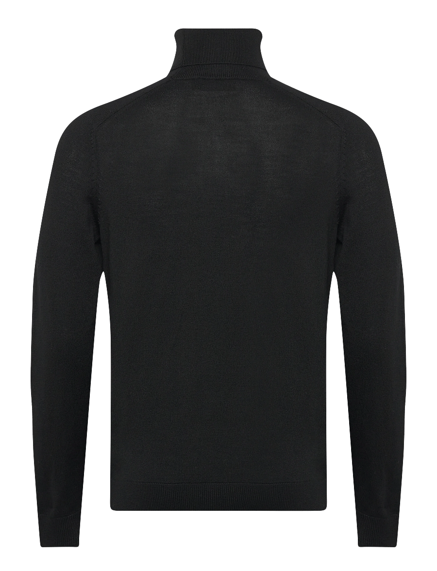 Morris - Merino Roller Neck - black - 2