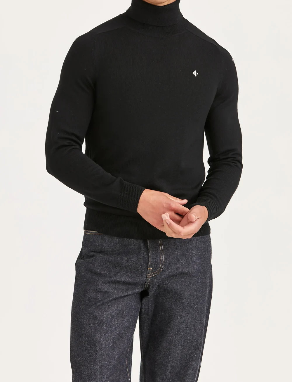 Morris - Merino Roller Neck - kõrge kaelusega džemprid - black - 0