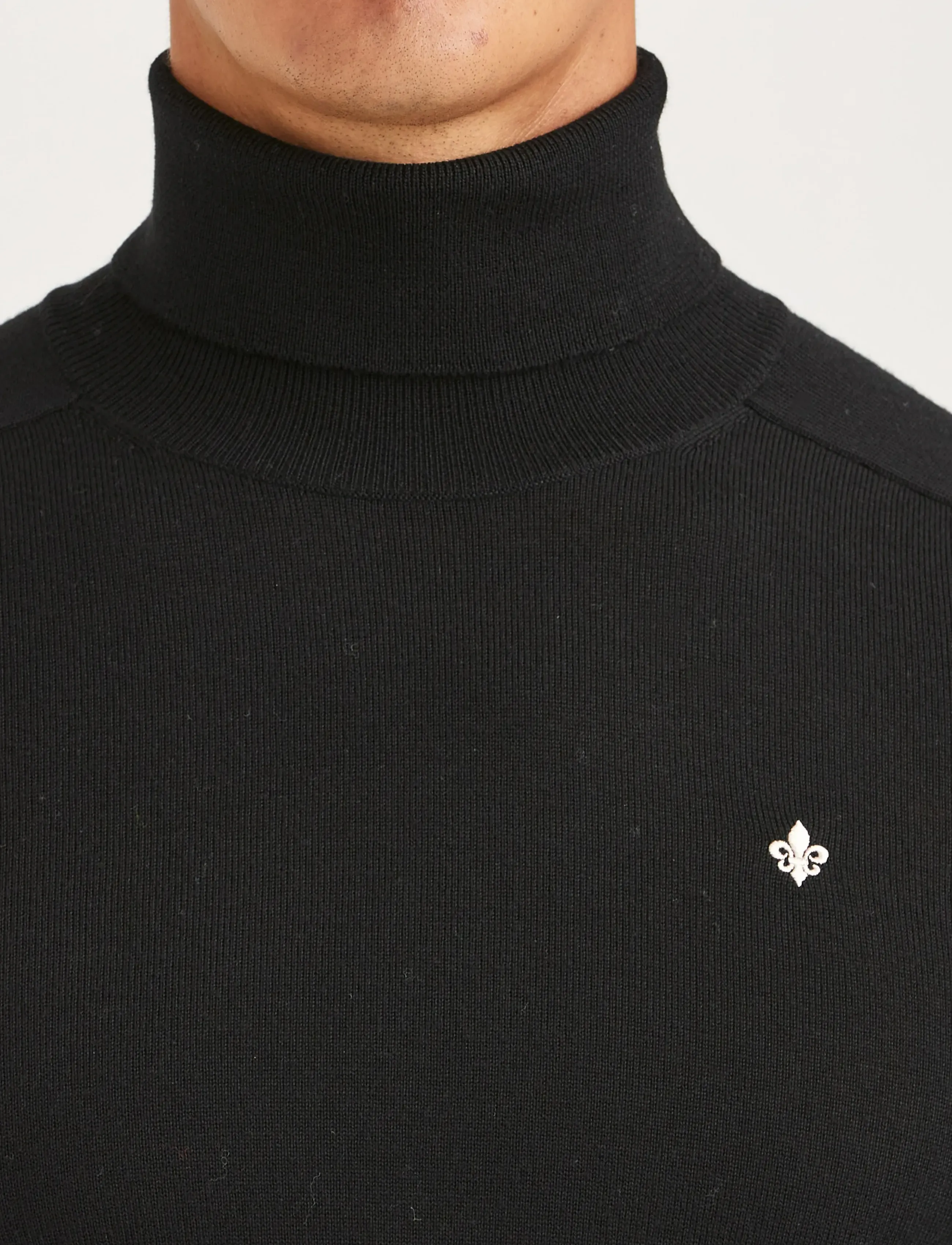 Morris - Merino Roller Neck - black - 5