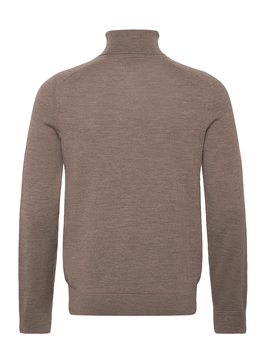 Morris - Merino Roller Neck - rollkragenpullover - brown - 2