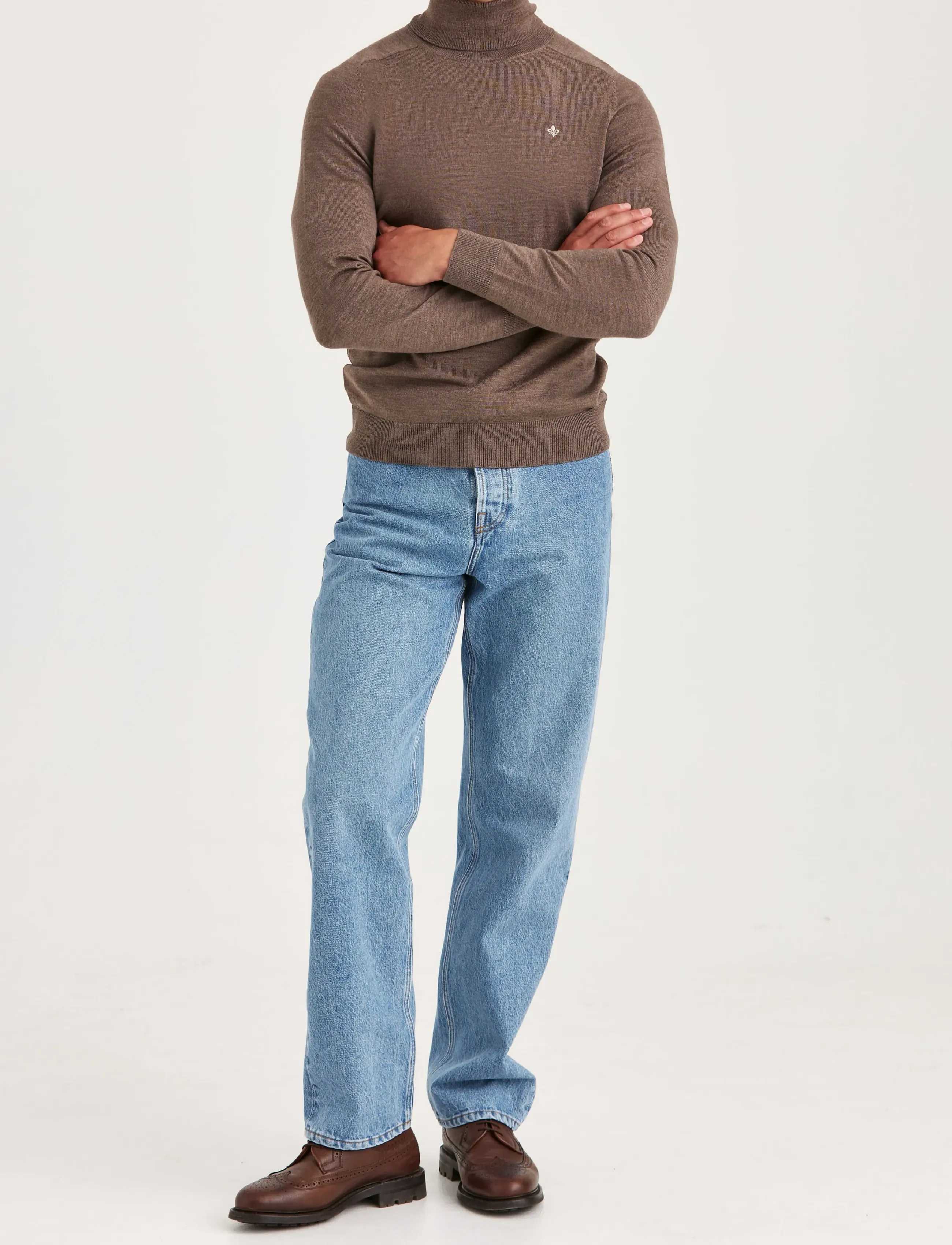 Morris - Merino Roller Neck - rollkragenpullover - brown - 3