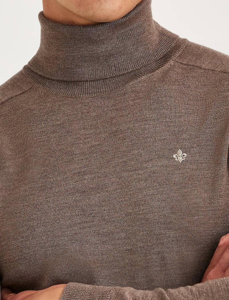 Morris - Merino Roller Neck - polokrage - brown - 5