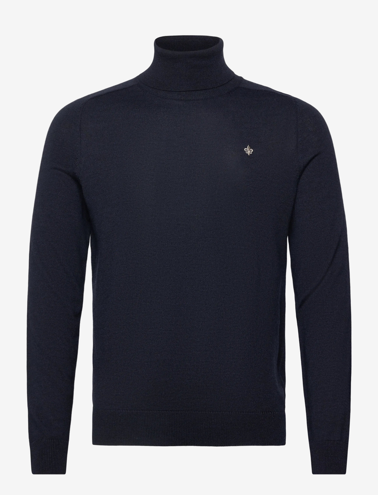 Morris - Merino Roller Neck - efterårstøj - navy - 1