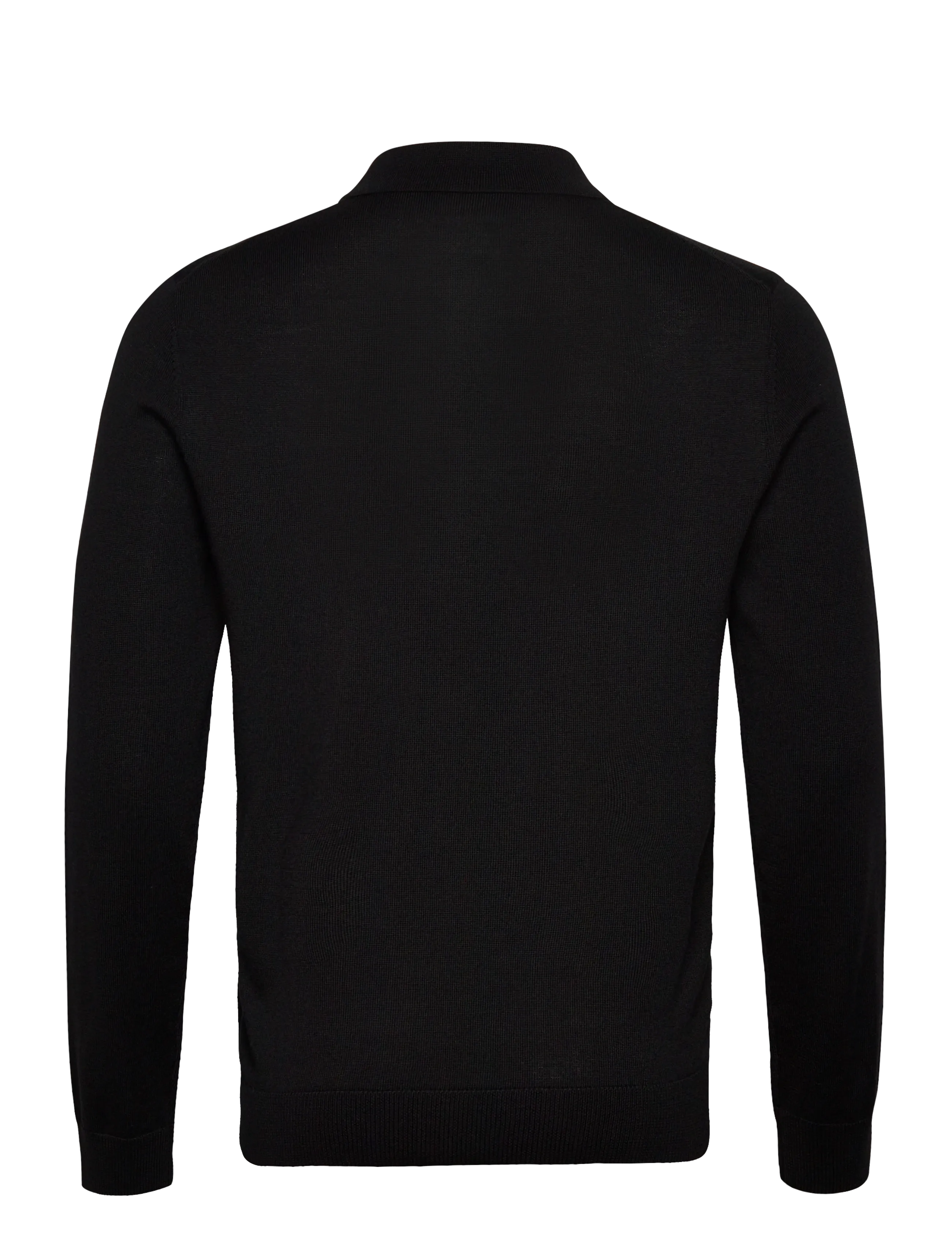 Morris - Merino Polo Knit - black - 2