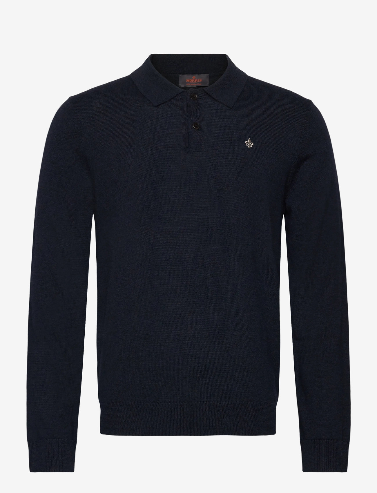 Morris - Merino Polo Knit - pikkade varrukatega polod - navy - 1