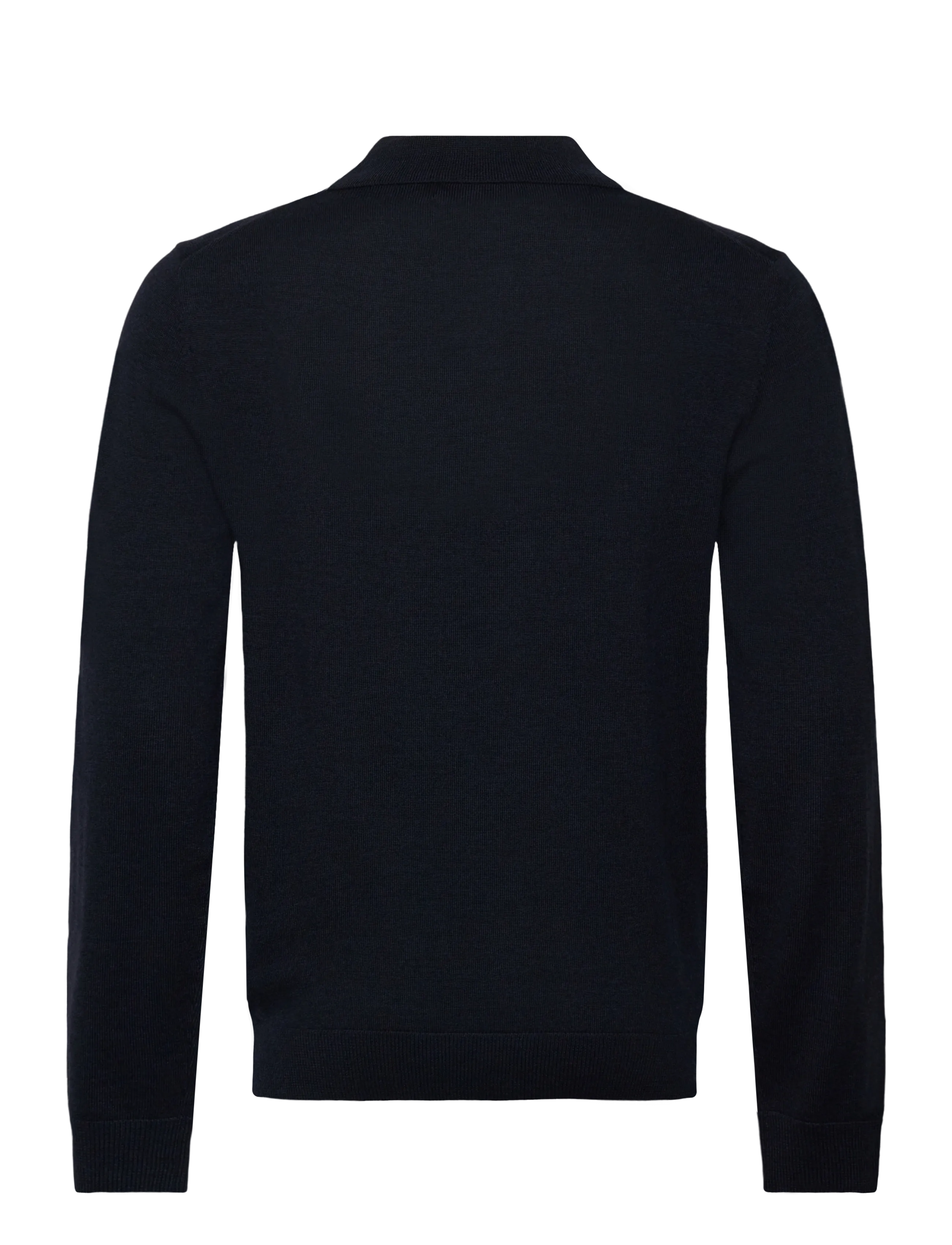 Morris - Merino Polo Knit - navy - 2