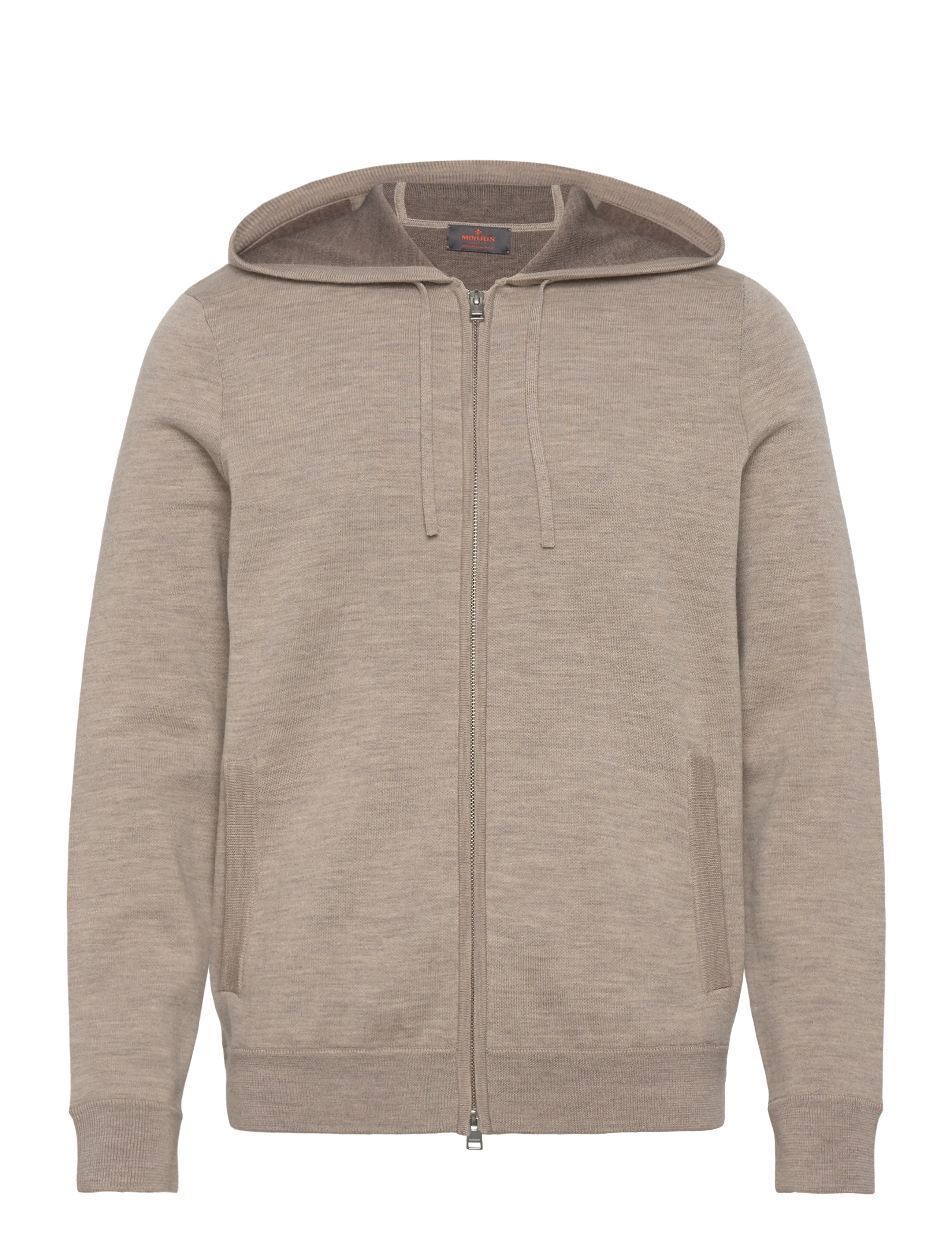 Morris Merino Double Zip Hood - Morris Stockholm - KHAKI / beige