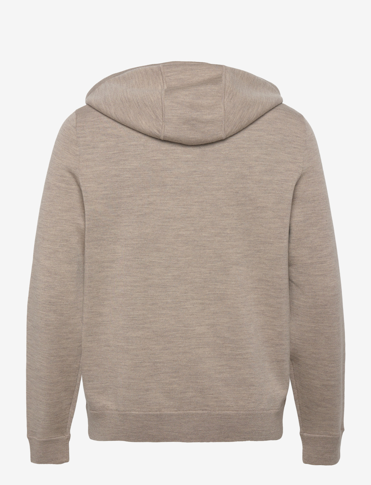 Morris - Merino Double Zip Hood - fullzip strik - khaki - 2