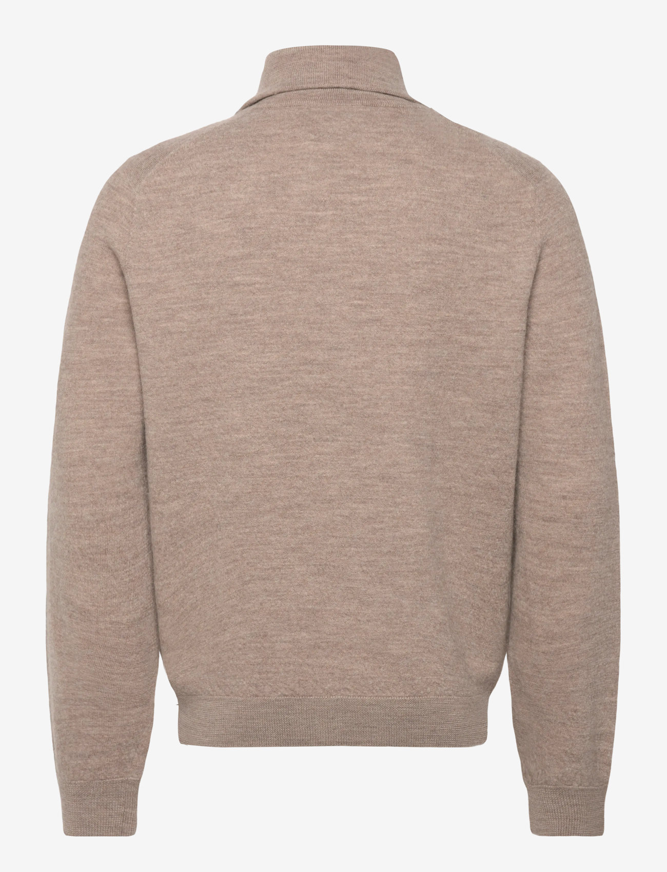 Morris - Cork Knitted Zip Jacket - koftor - khaki - 2