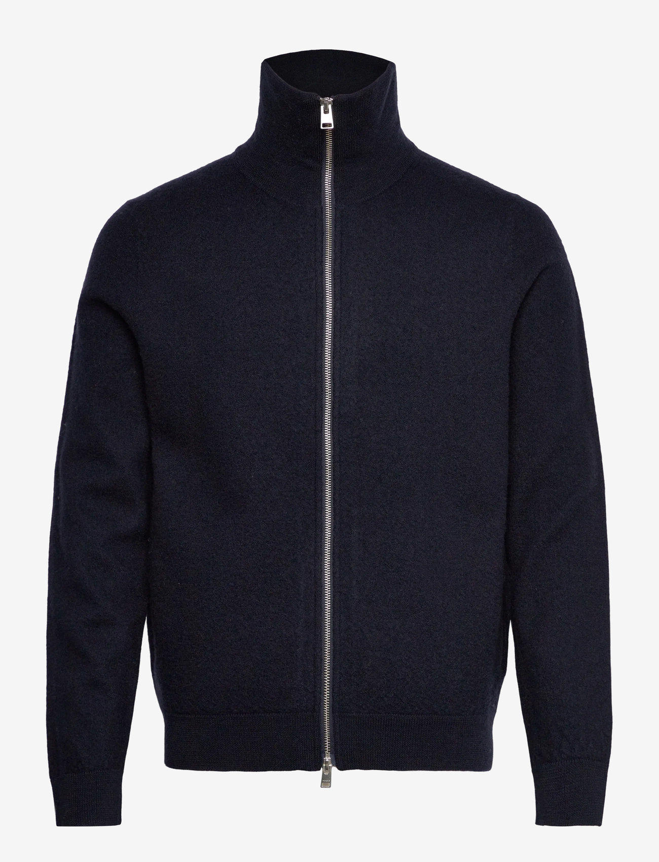 Morris - Cork Knitted Zip Jacket - herbstliche kleidung - navy - 0