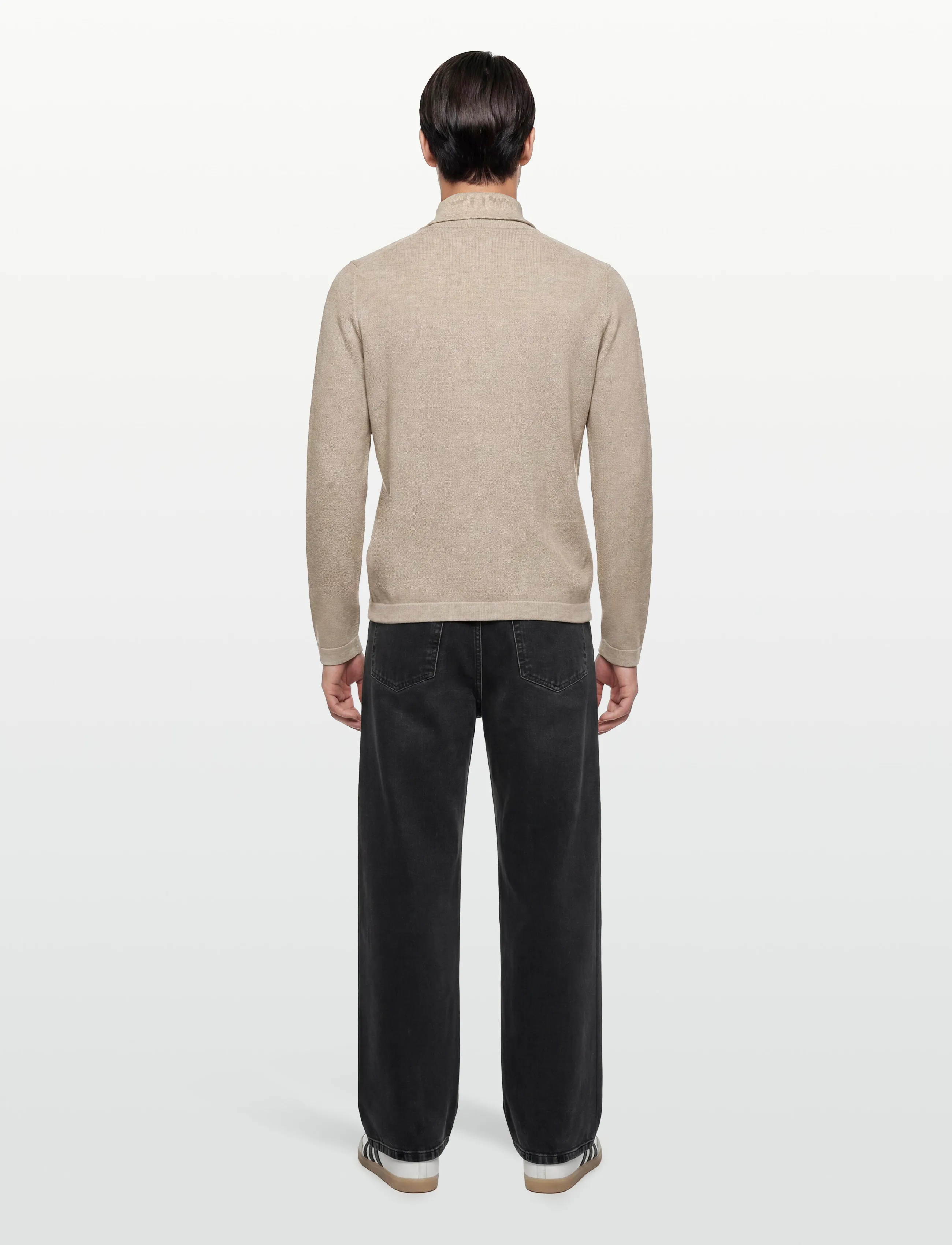 Morris - Jake Half Zip - khaki - 4