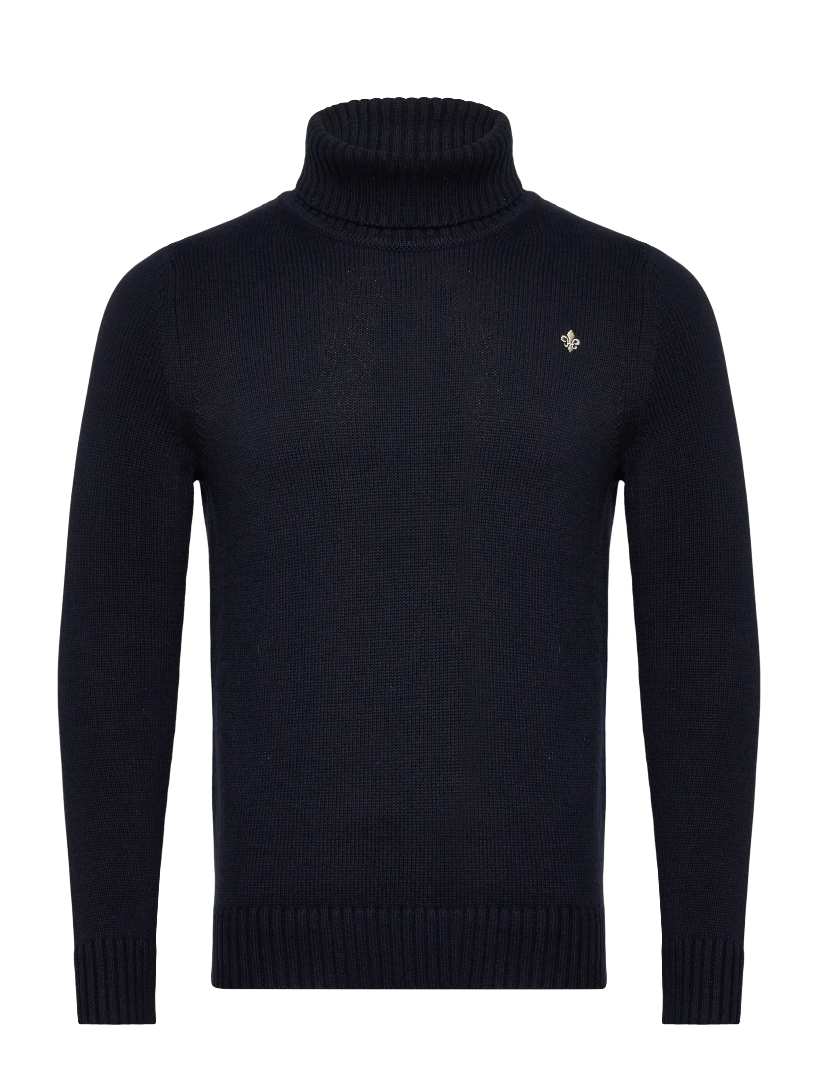 Morris Howard Roller Neck - Kõrge kaelusega džemprid - NAVY / navy