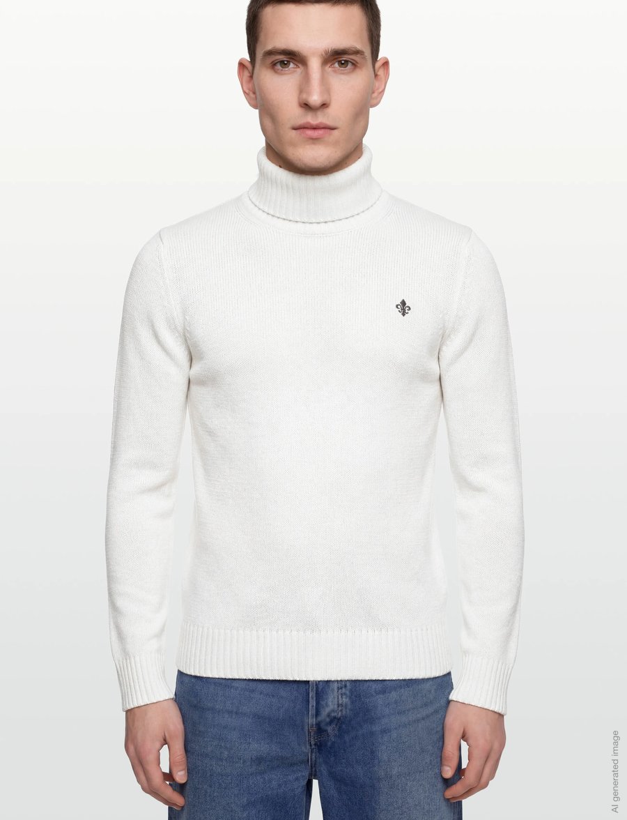 Morris - Howard Roller Neck - rollkragen - off white - 3