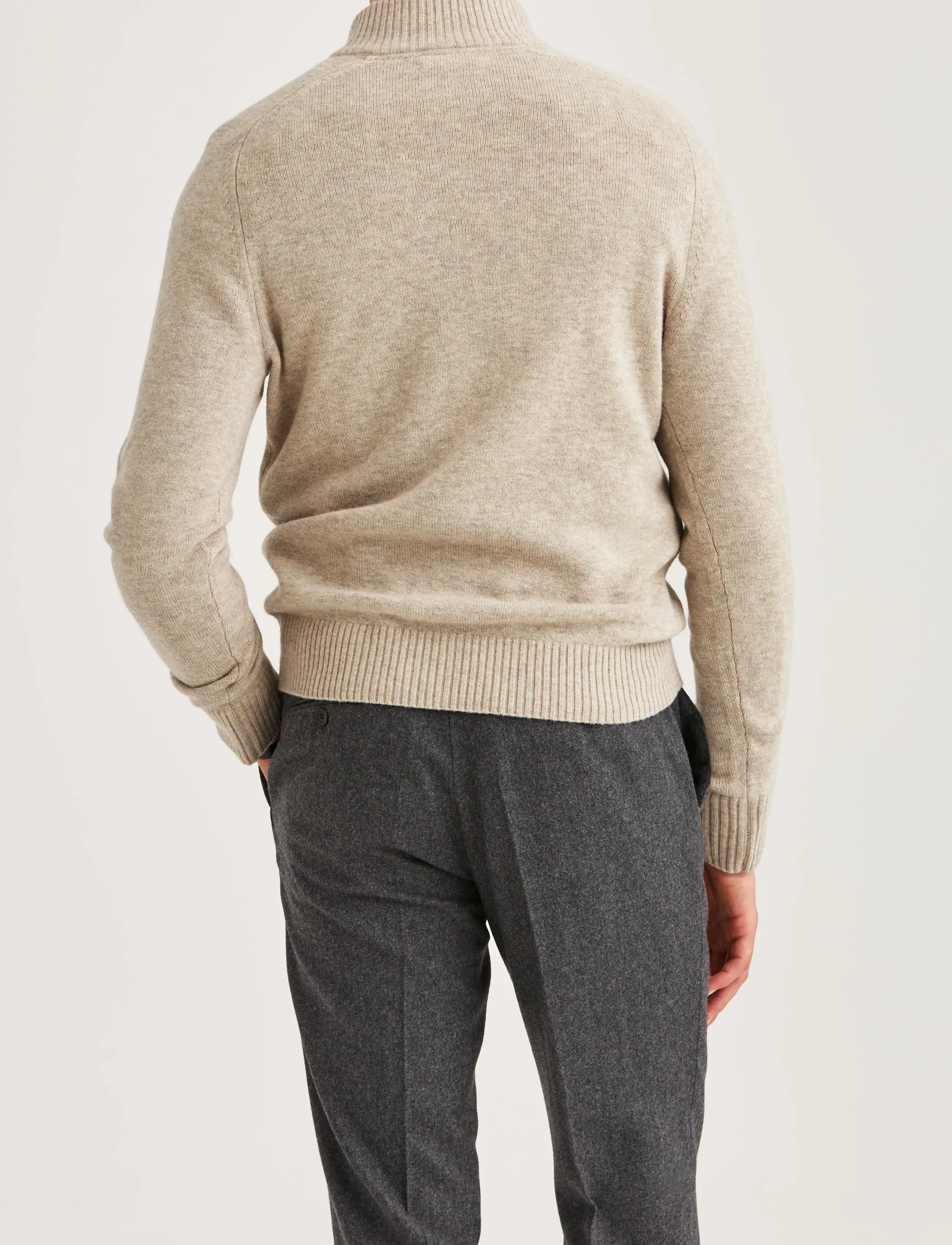 Morris - New Hertford Half Zip - miesten - khaki - 4