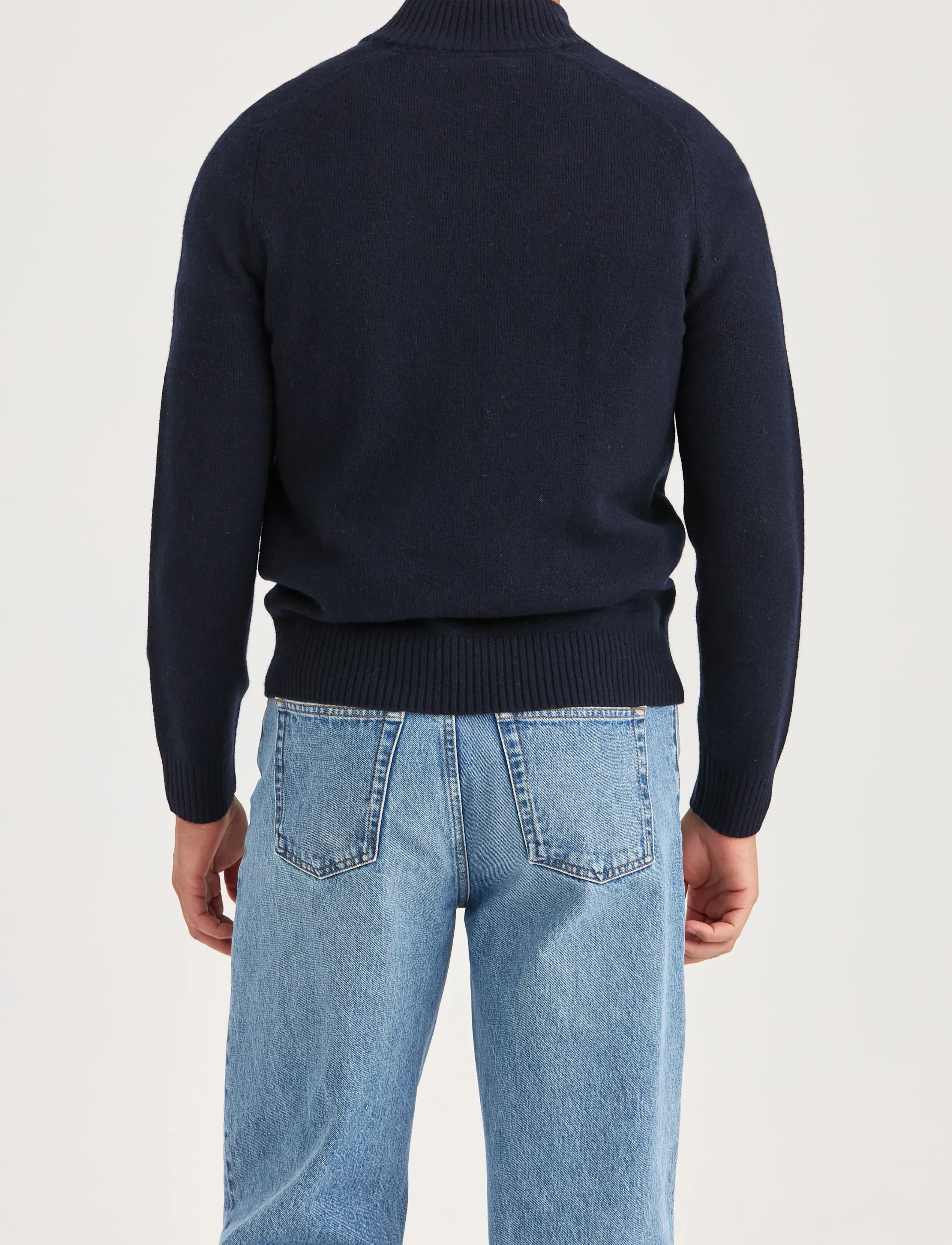 Morris - New Hertford Half Zip - mænd - navy - 4