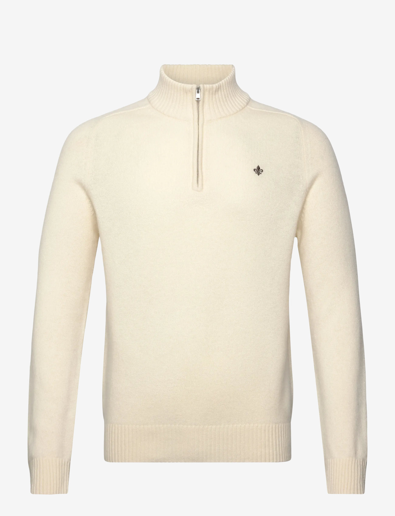 Morris - New Hertford Half Zip - half zip-tröjor - off white - 1