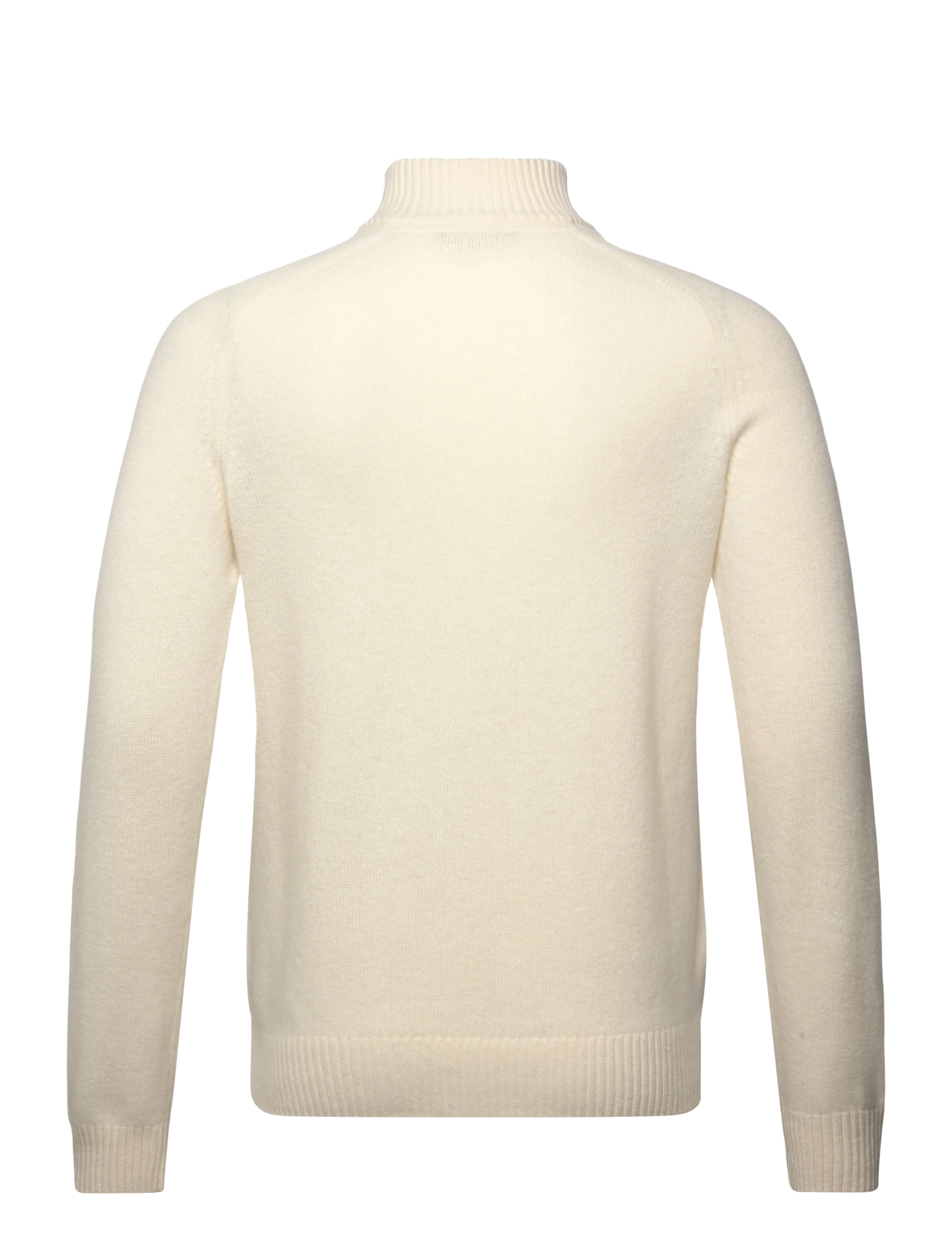 Morris - New Hertford Half Zip - half zip jumpers - off white - 2