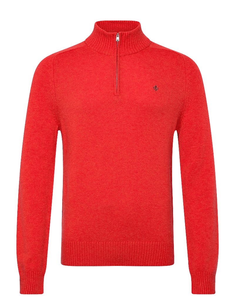 Morris - New Hertford Half Zip - pullover mit halbem reißverschluss - red - 1