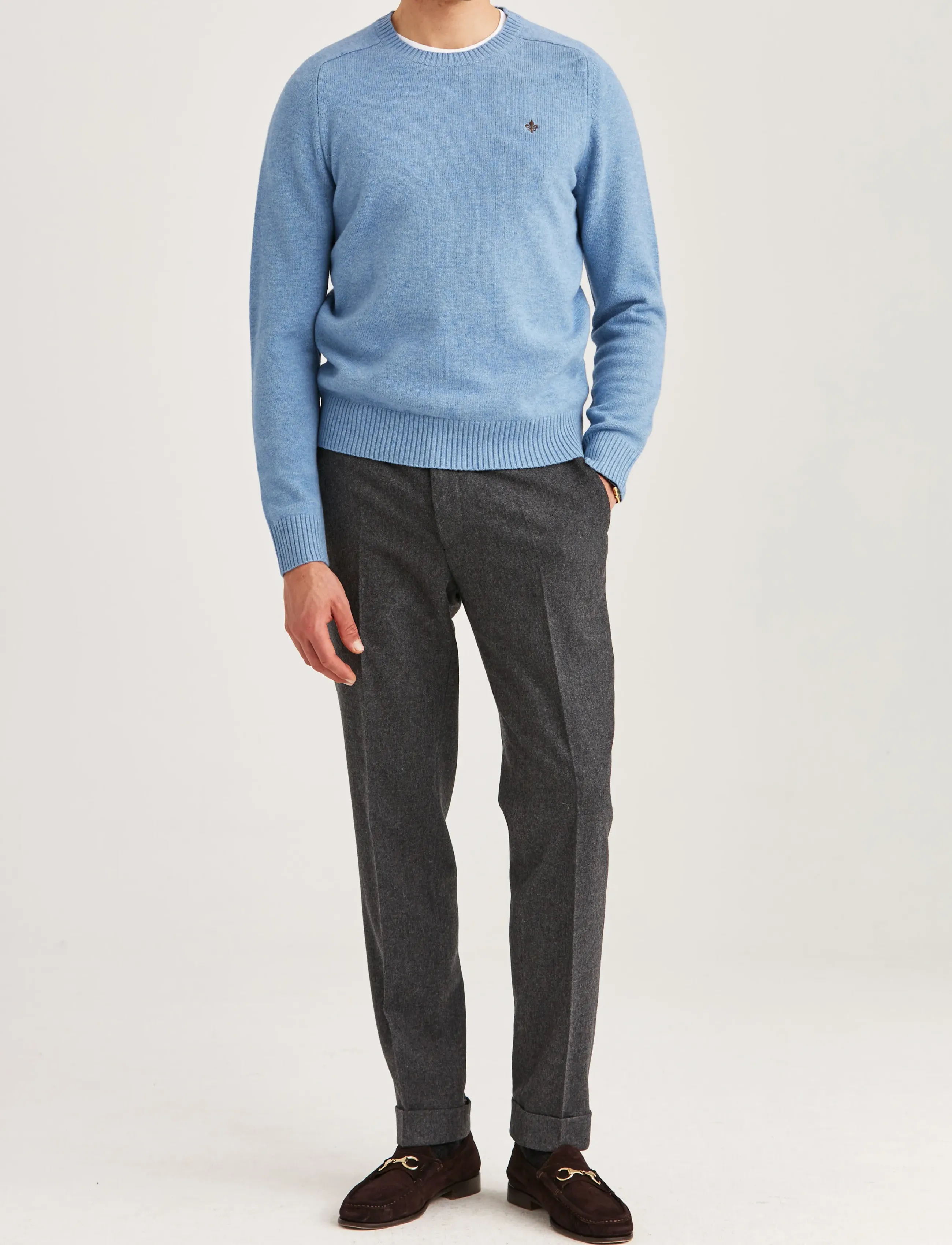 Morris - Hertford Oneck - basic-strickmode - light blue - 3