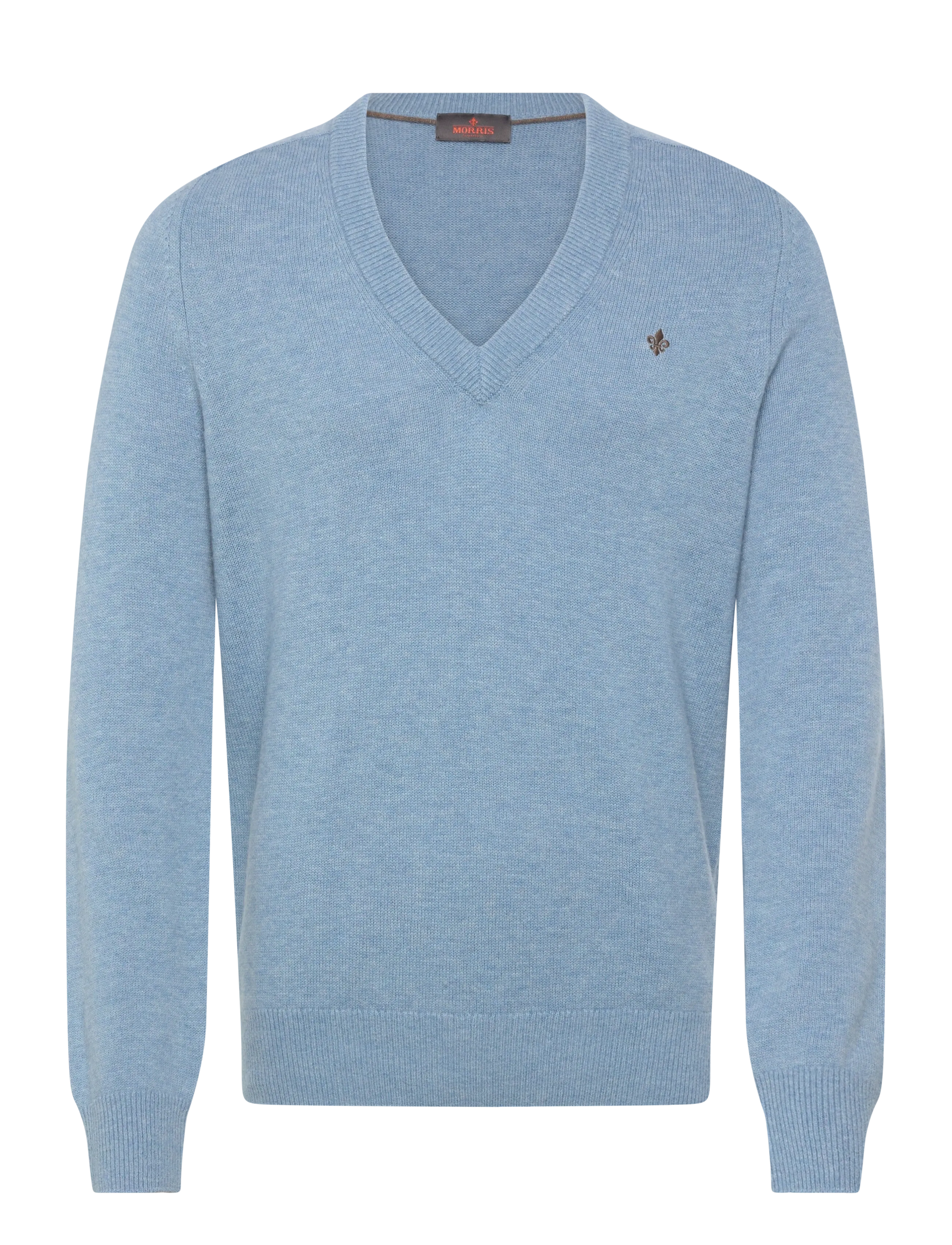 Morris Hertford Vneck - Kläder - LIGHT BLUE / blue