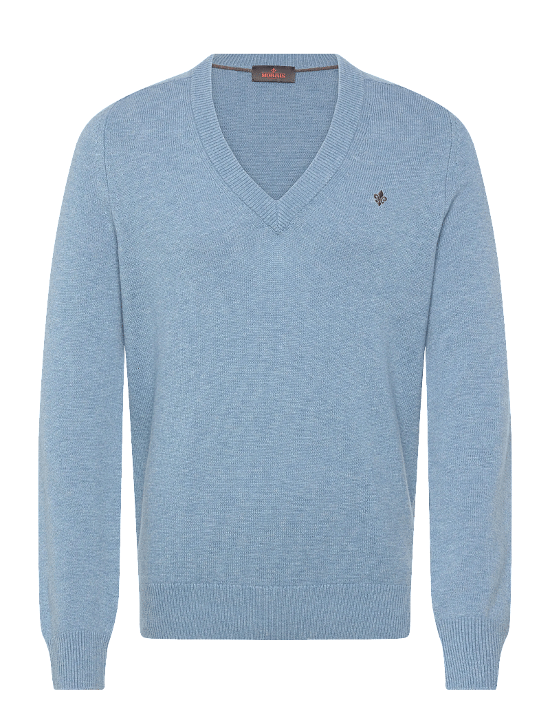 Morris - Hertford Vneck - v-ringat - light blue - 0