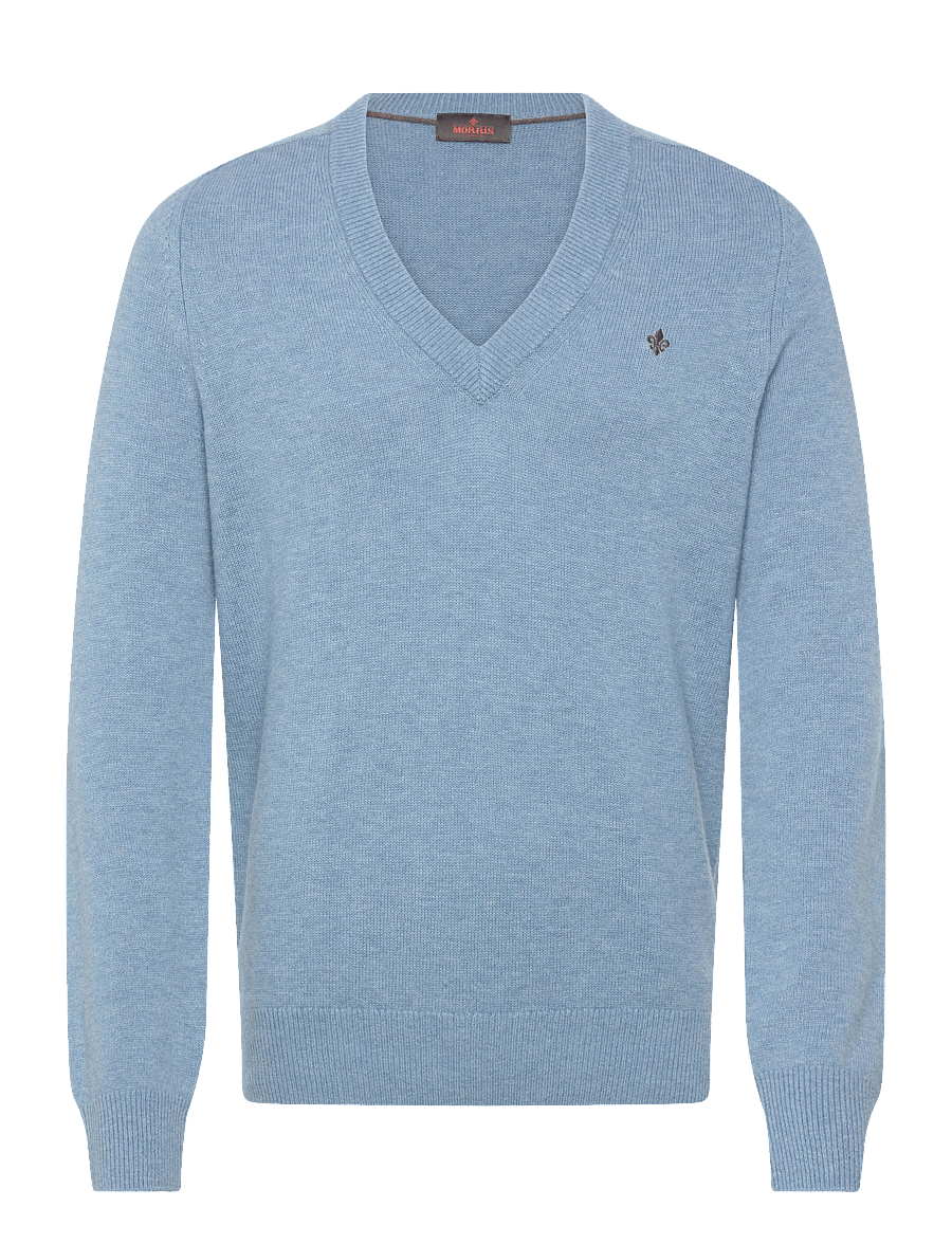 Morris - Hertford Vneck - v-ringat - light blue - 1