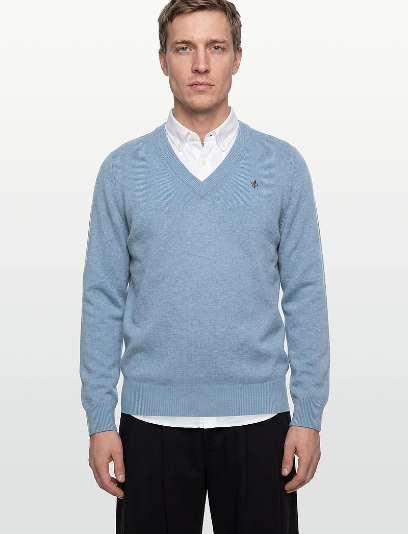 Morris - Hertford Vneck - v-hals - light blue - 3