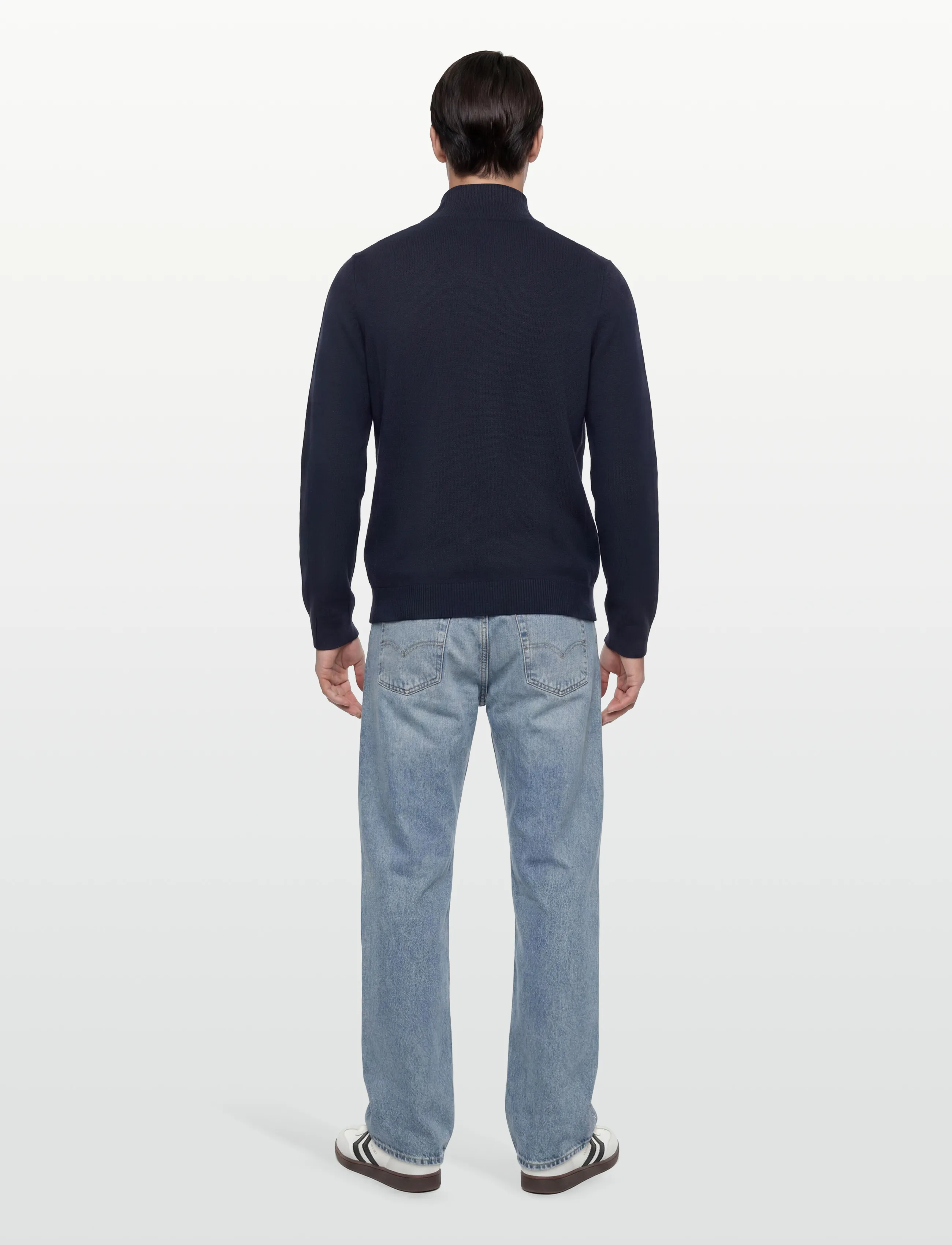 Morris - Hertford Button Cardigan - navy - 4