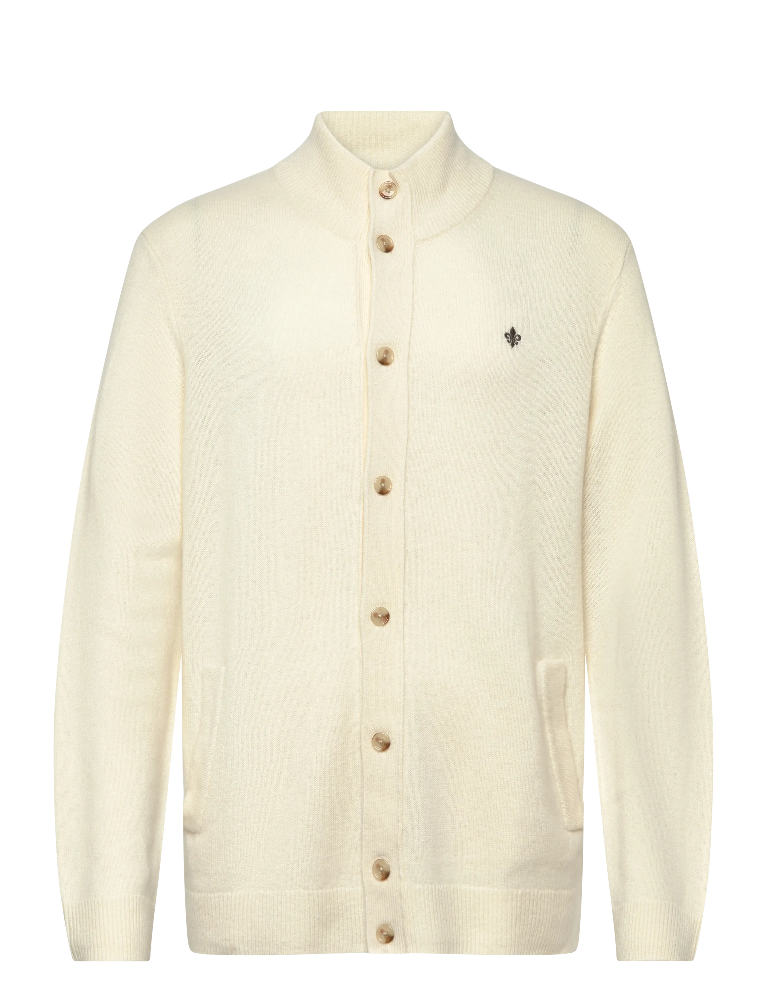 Morris Hertford Button Cardigan - Cardigans - OFF WHITE / cream
